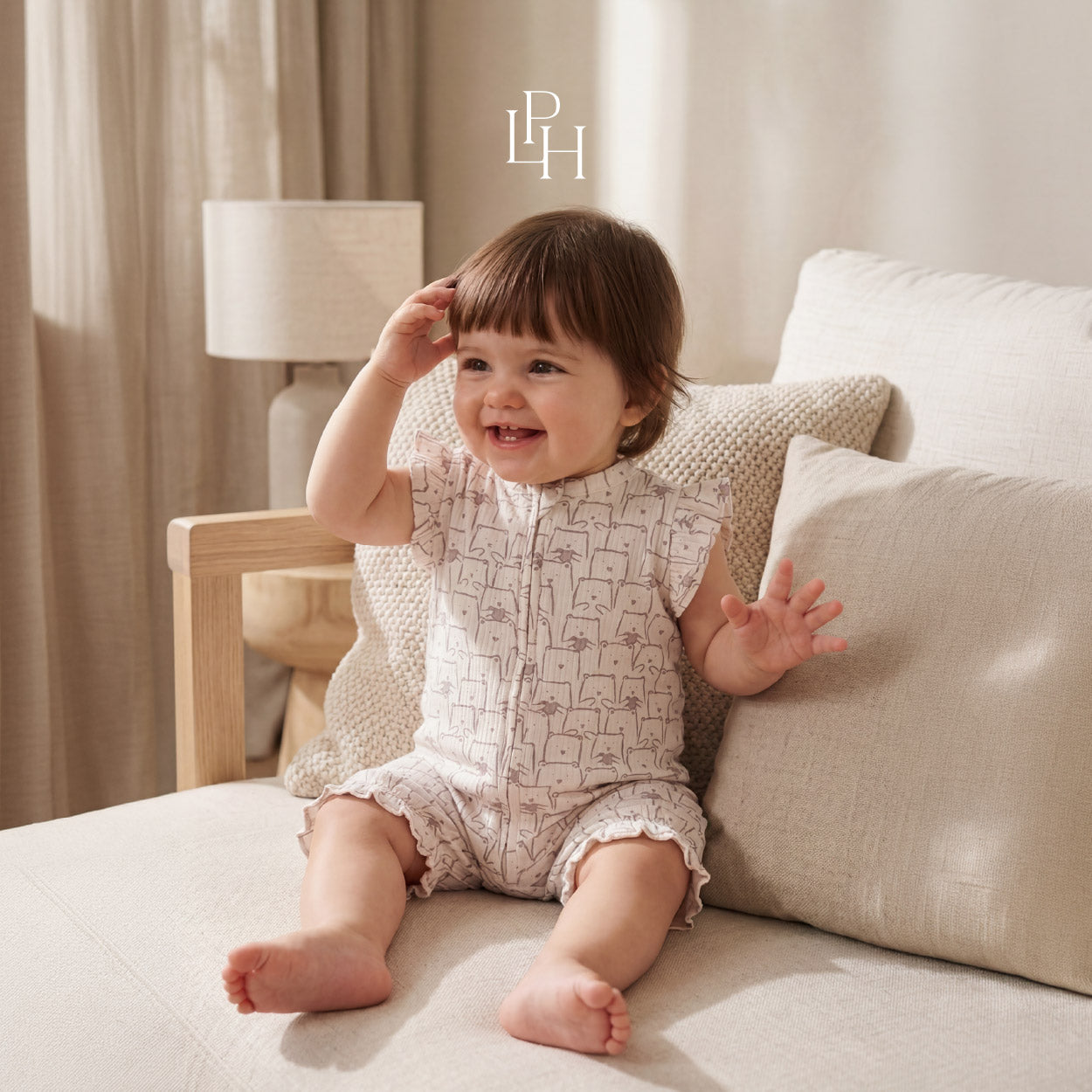 Printed Ruffle Playsuit