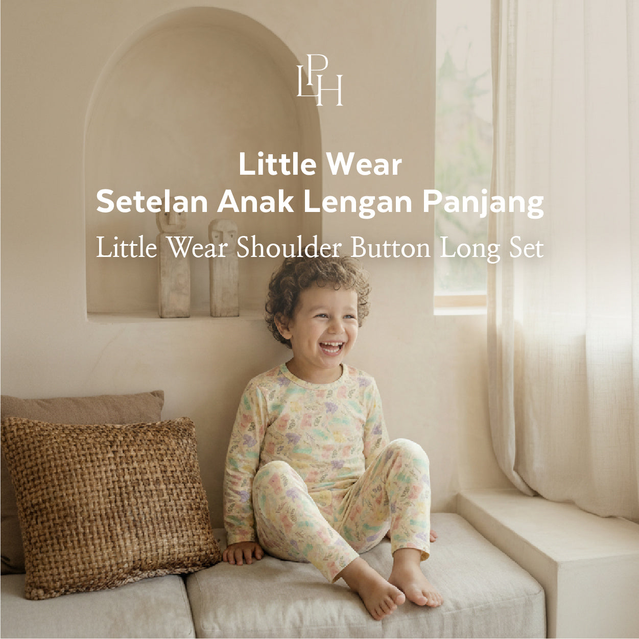 Little Wear Shoulder Button Long Set 40.0