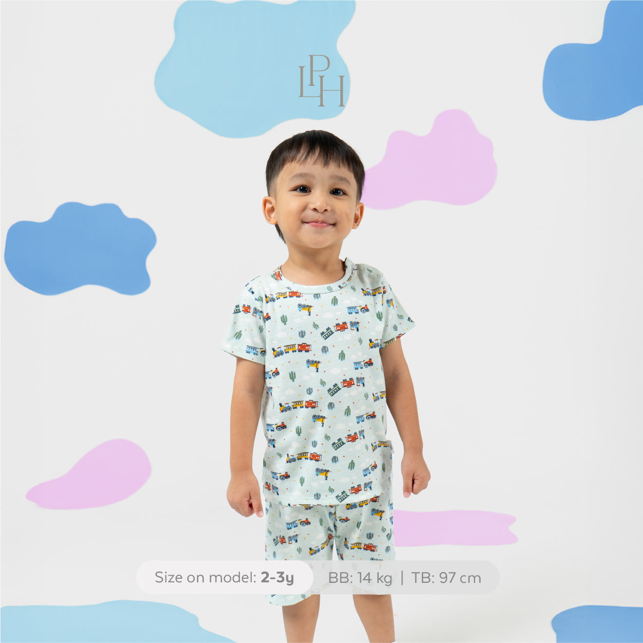 Little Wear Shoulder Button Short Set 38.0