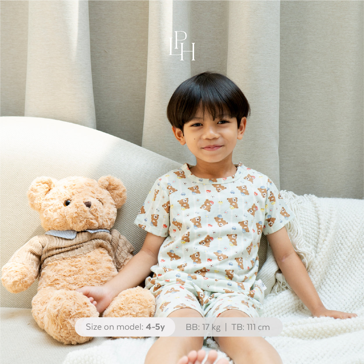 Little Wear Shoulder Button Short Set 37.0