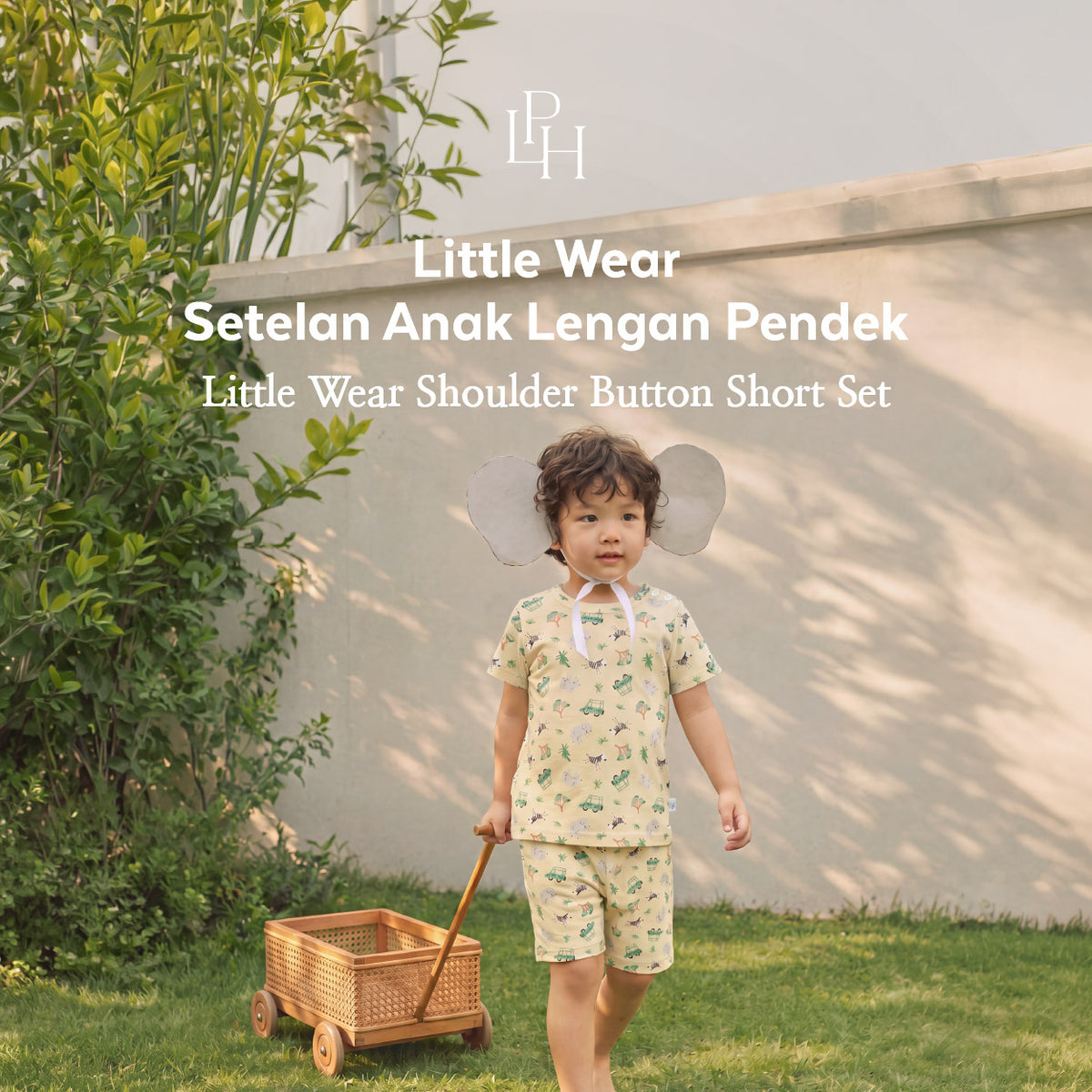 Little Wear Shoulder Button Short Set 45.0