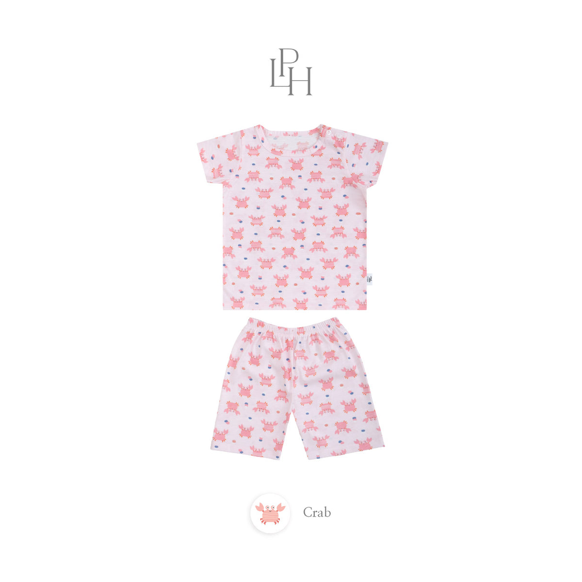 Little Wear Shoulder Button Short Set 44.0