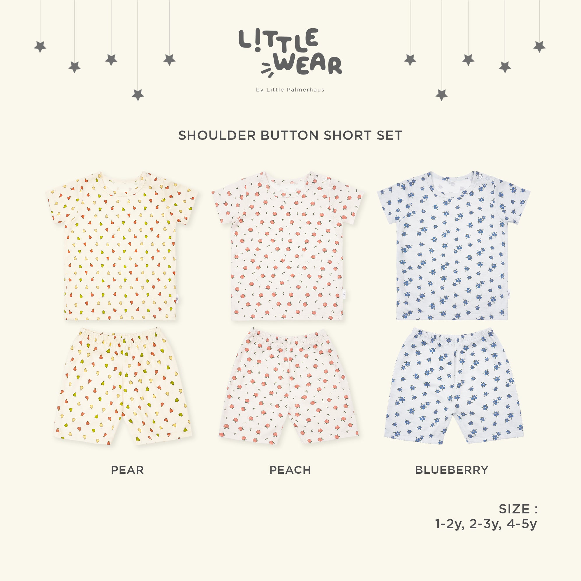 Little Wear Shoulder Button Short Set 19.0