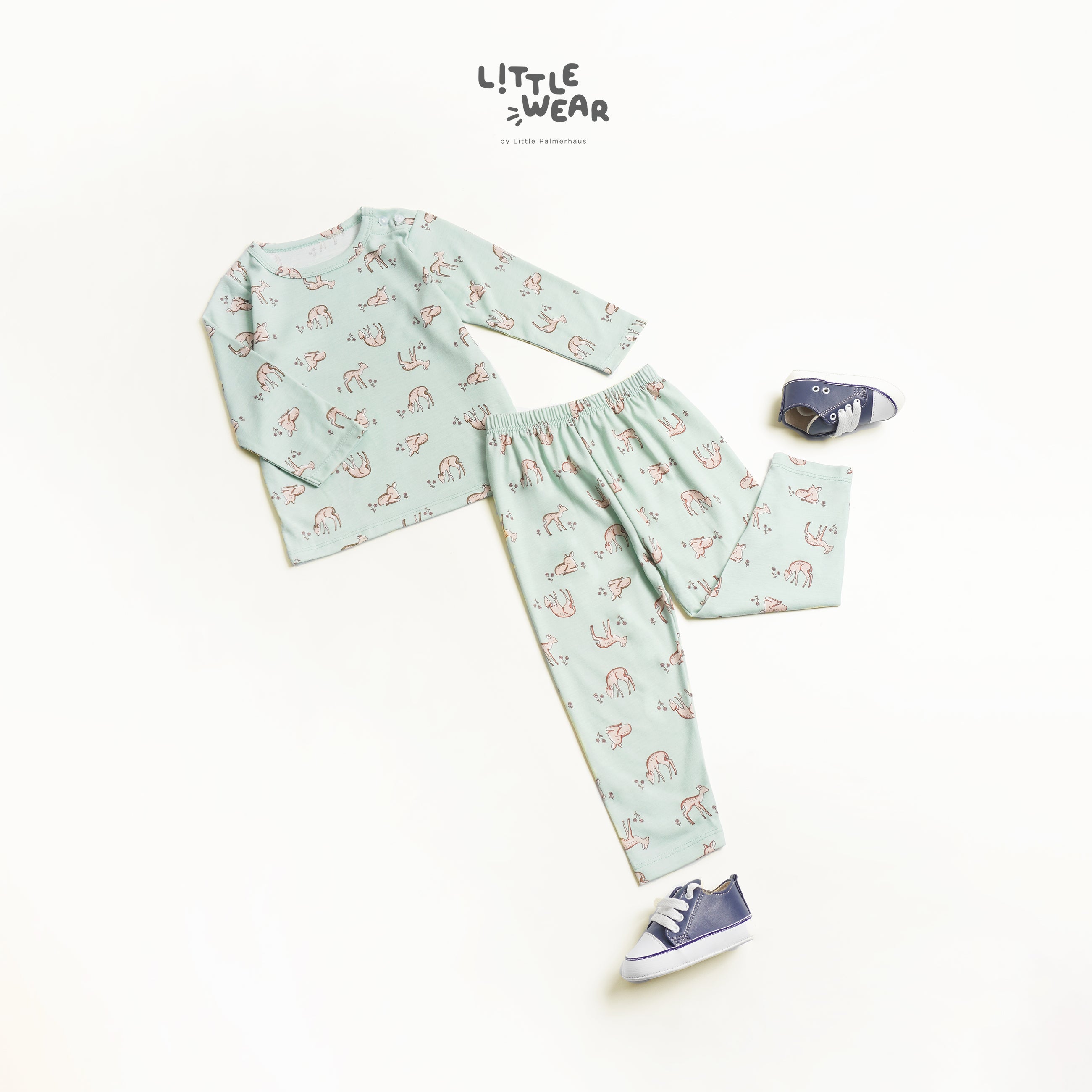 Little Wear Shoulder Button Long Set 17.0