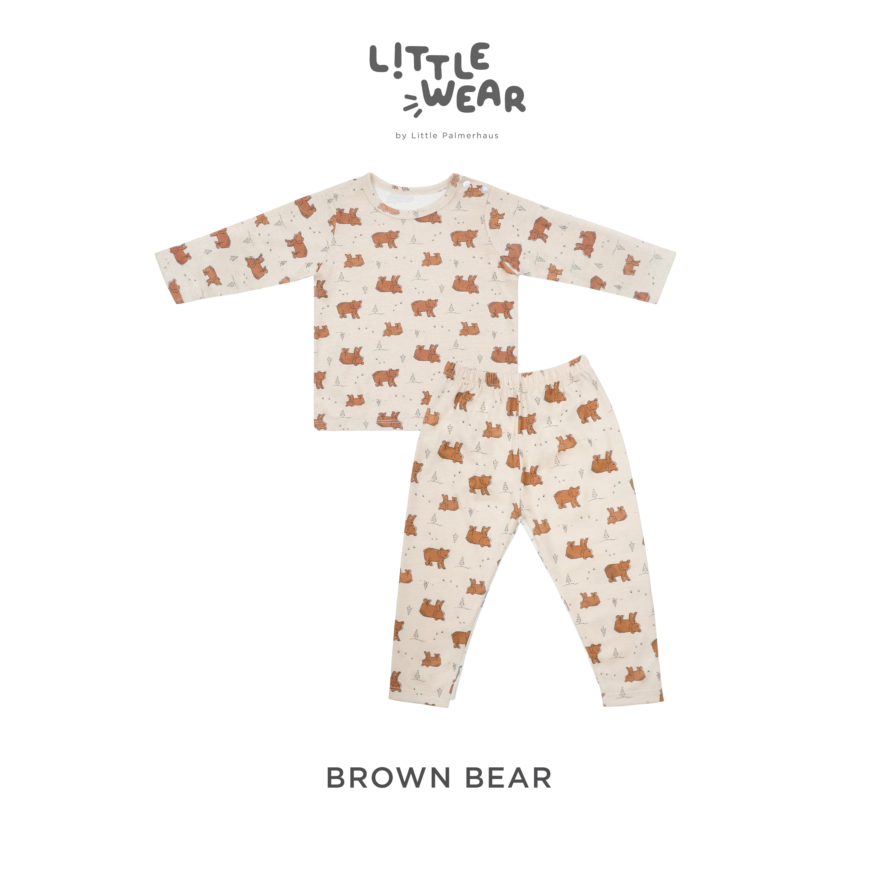 Little Wear Shoulder Button Long Set 17.0