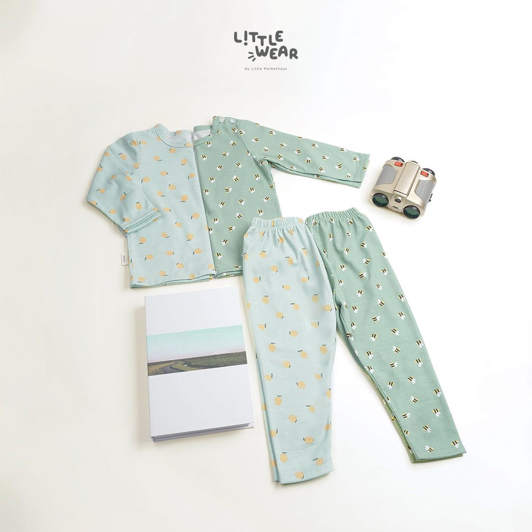 Little Wear Shoulder Button Long Set 18.0