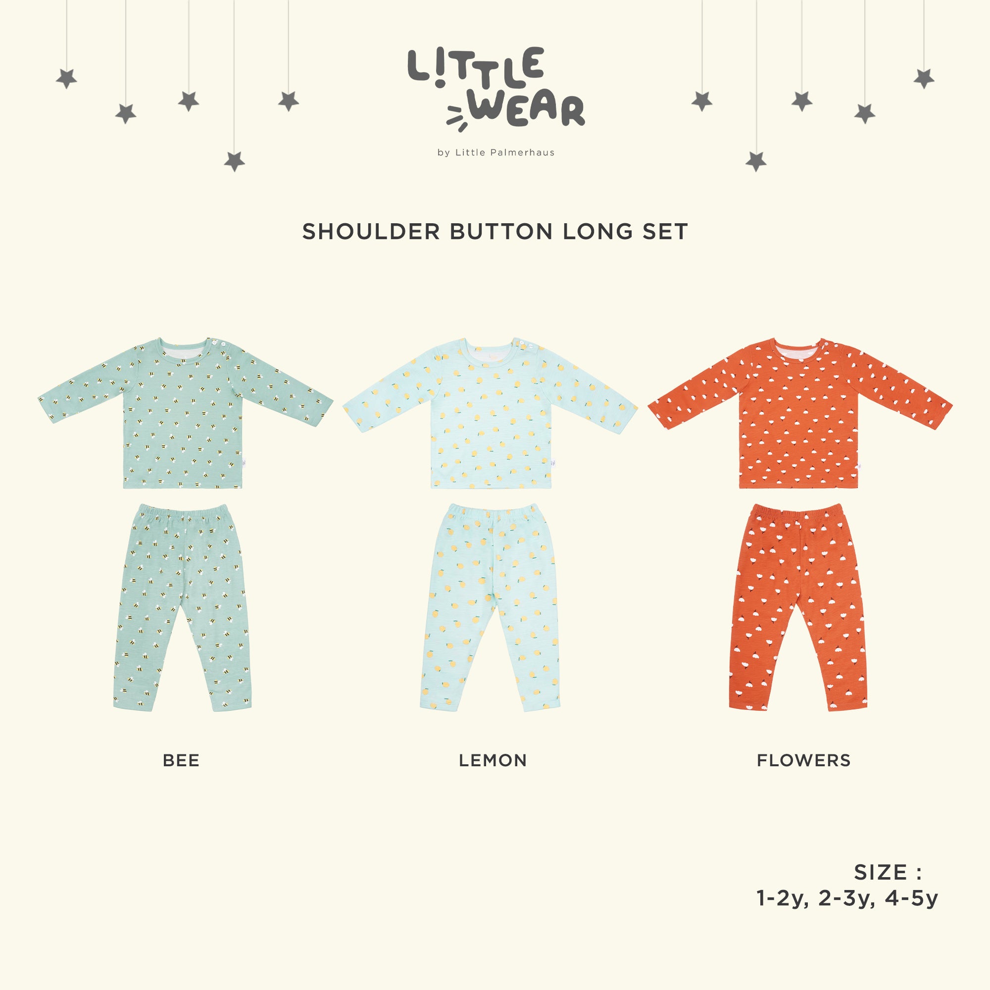 Little Wear Shoulder Button Long Set 18.0