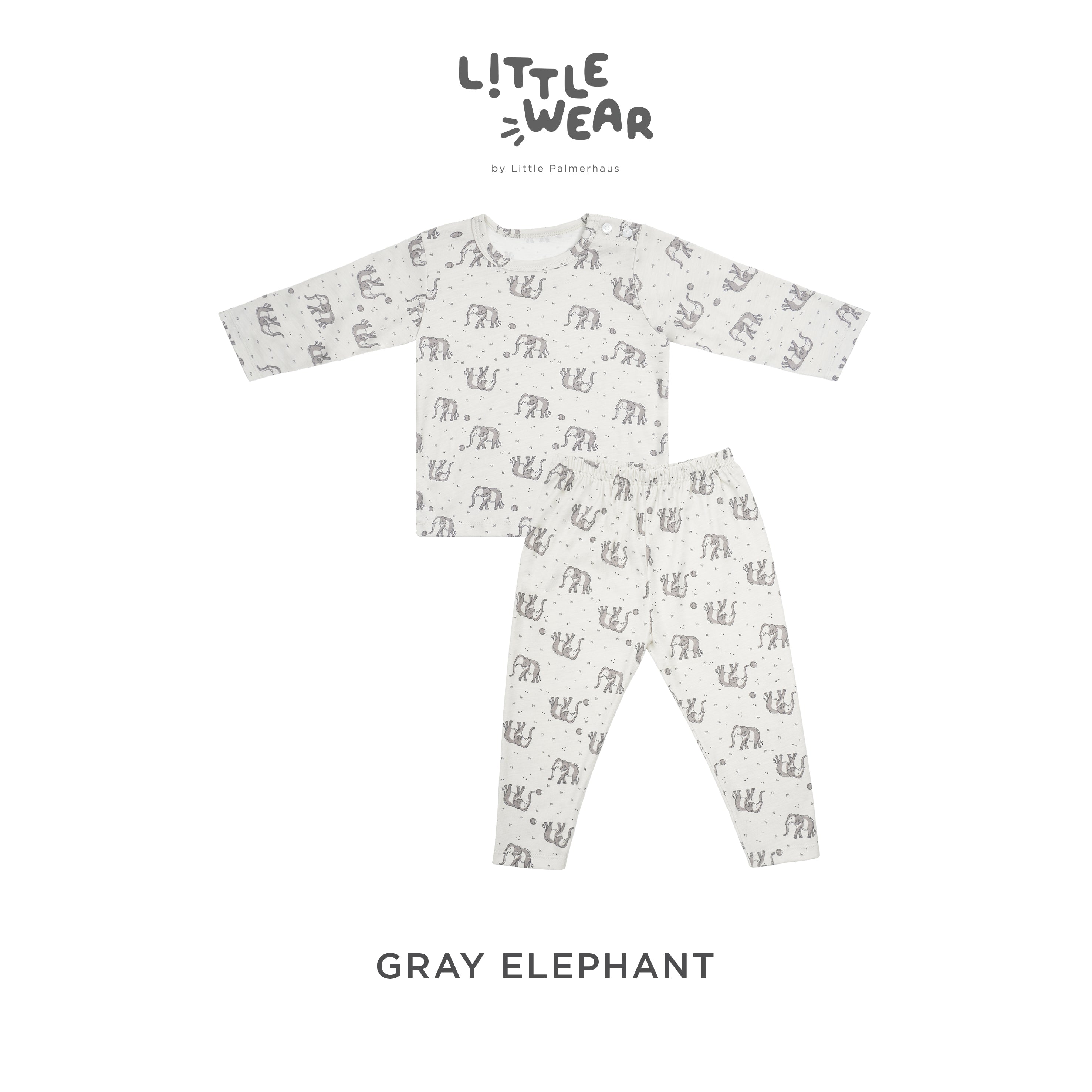 Little Wear Shoulder Button Long Set 17.0