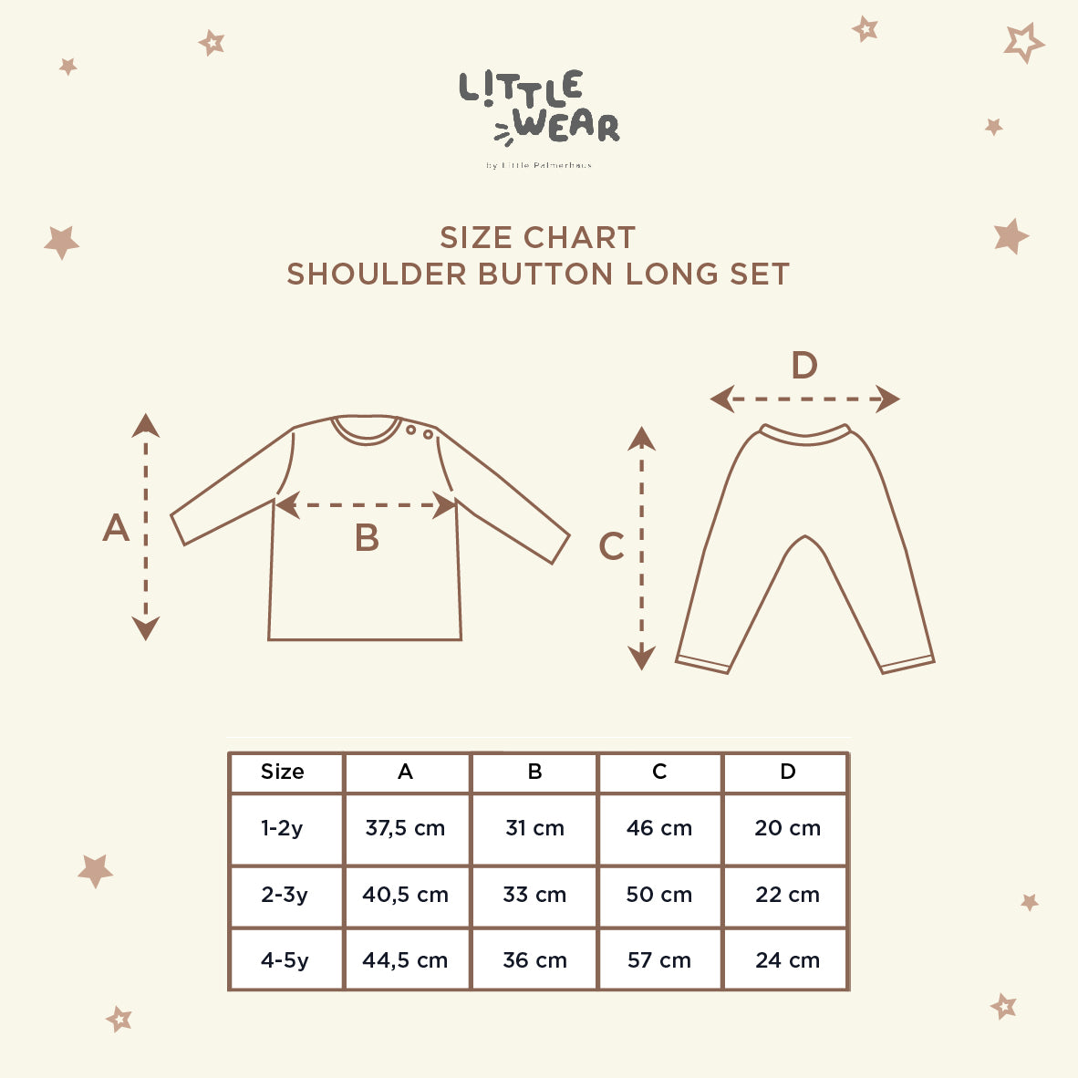 Little Wear Shoulder Button Long Set 18.0