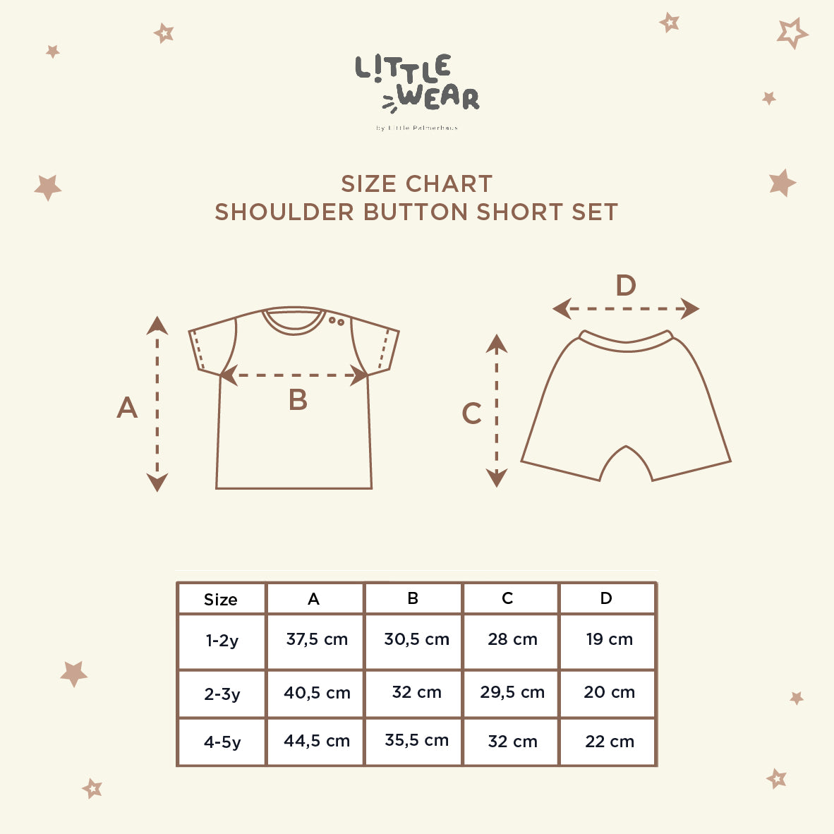 Little Wear Shoulder Button Short Set 18.0