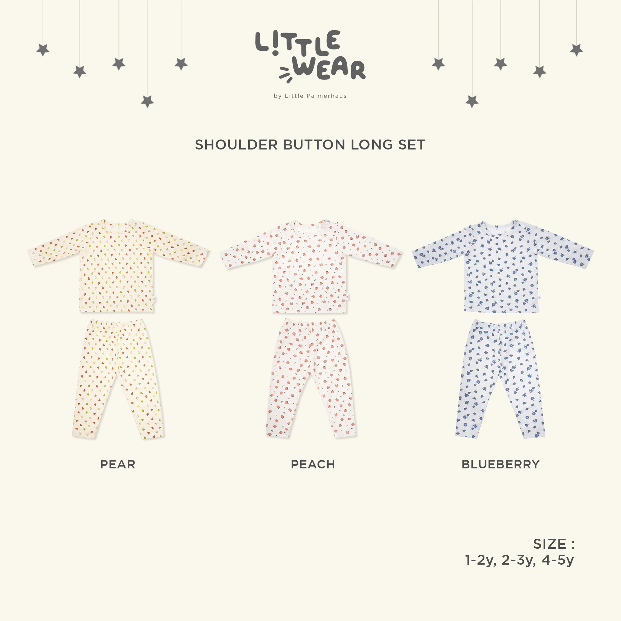 Little Wear Shoulder Button Long Set 19.0