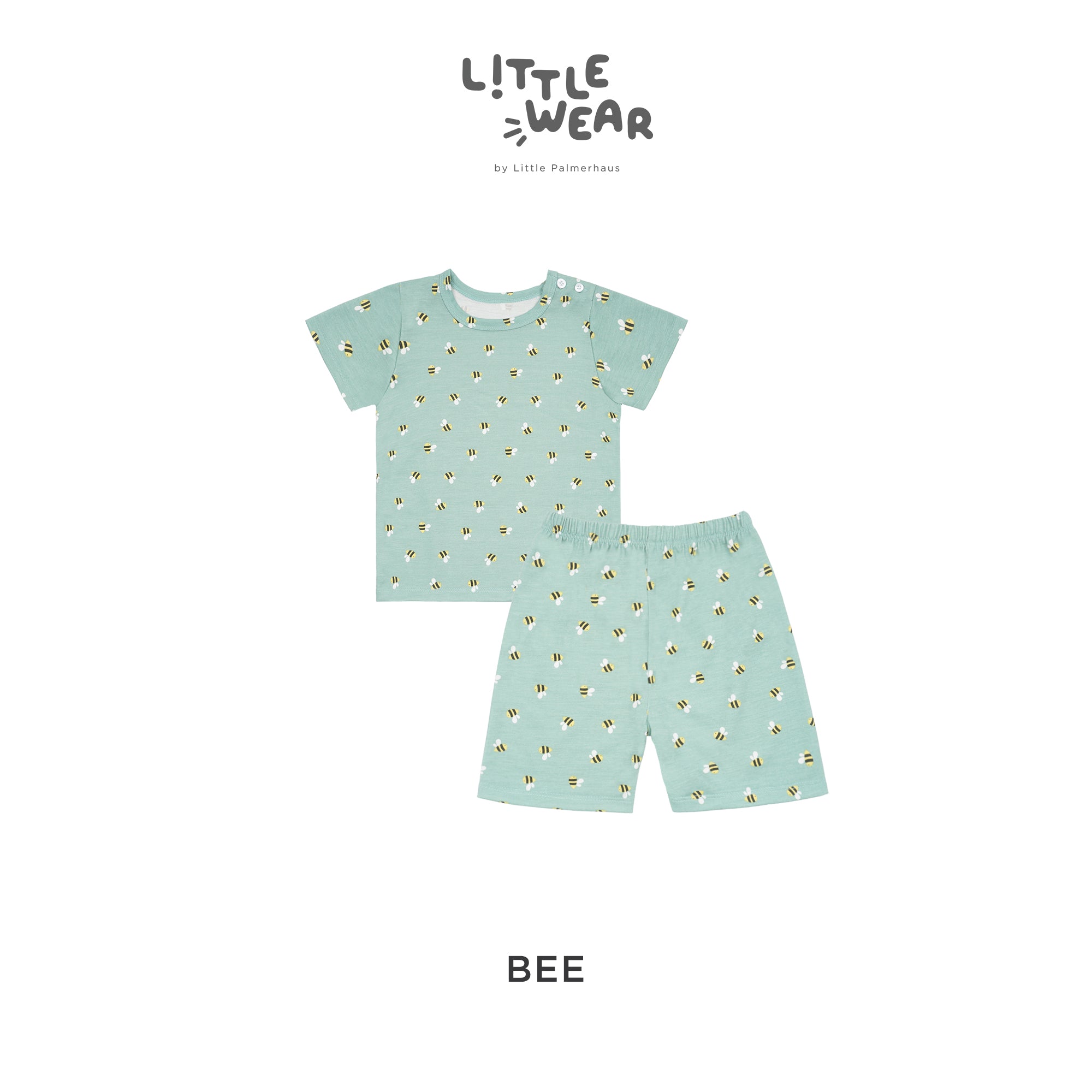 Little Wear Shoulder Button Short Set 18.0