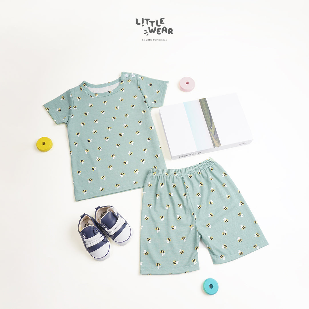 Little Wear Shoulder Button Short Set 18.0