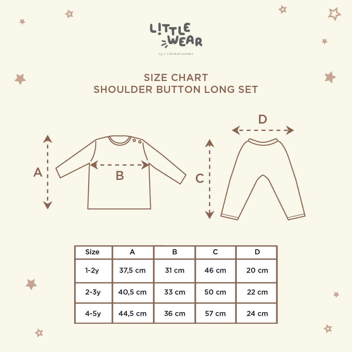 Little Wear Shoulder Button Long Set 19.0