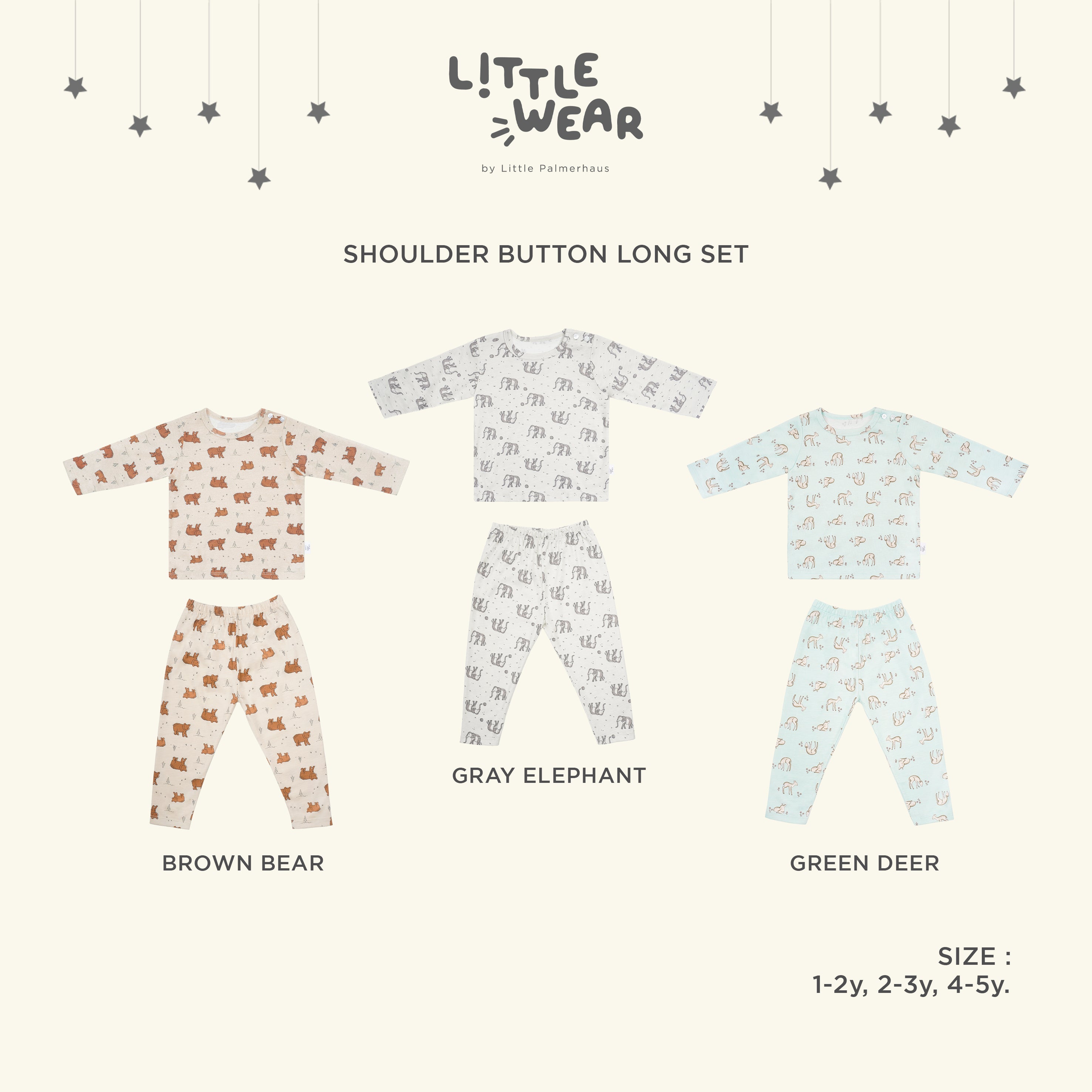 Little Wear Shoulder Button Long Set 17.0