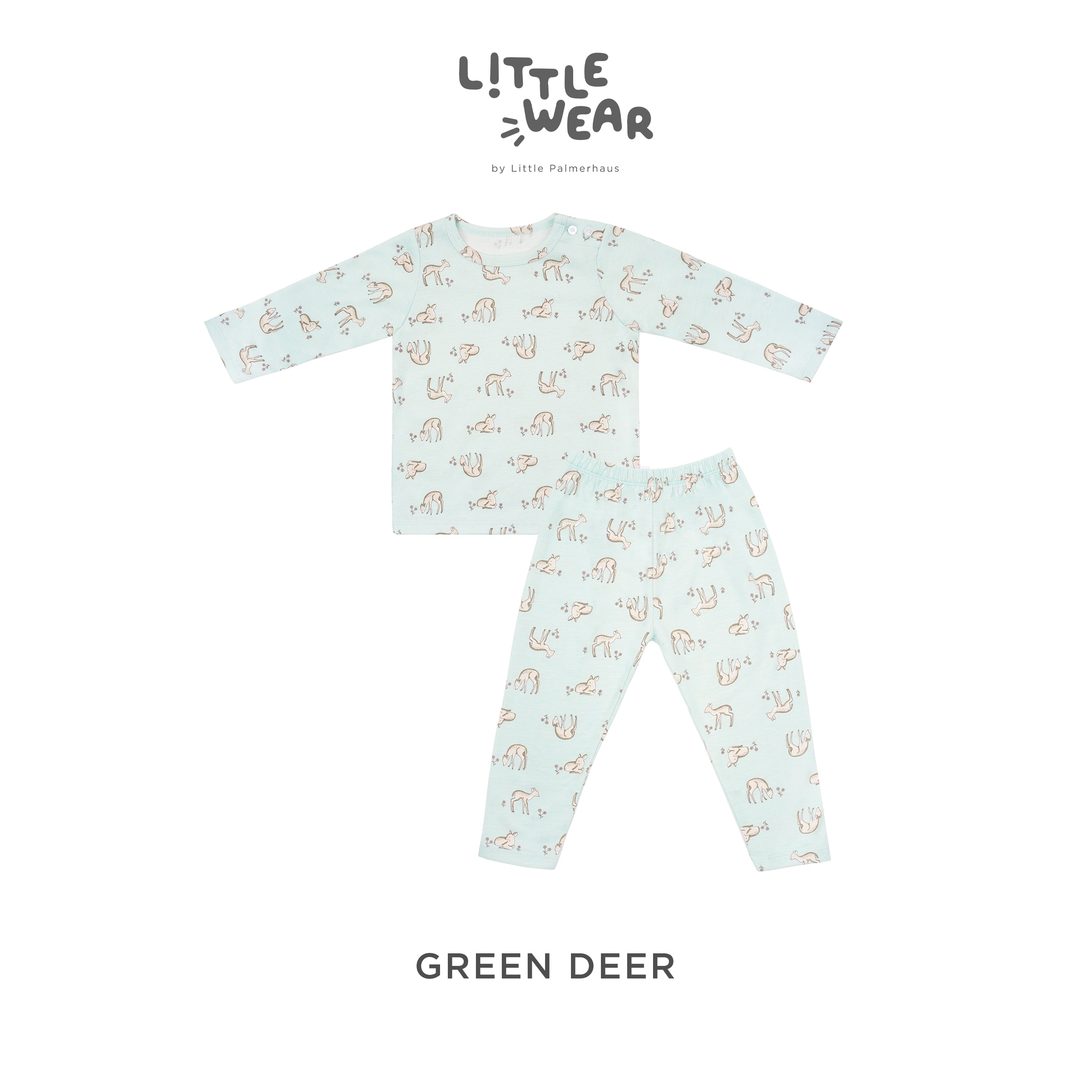 Little Wear Shoulder Button Long Set 17.0