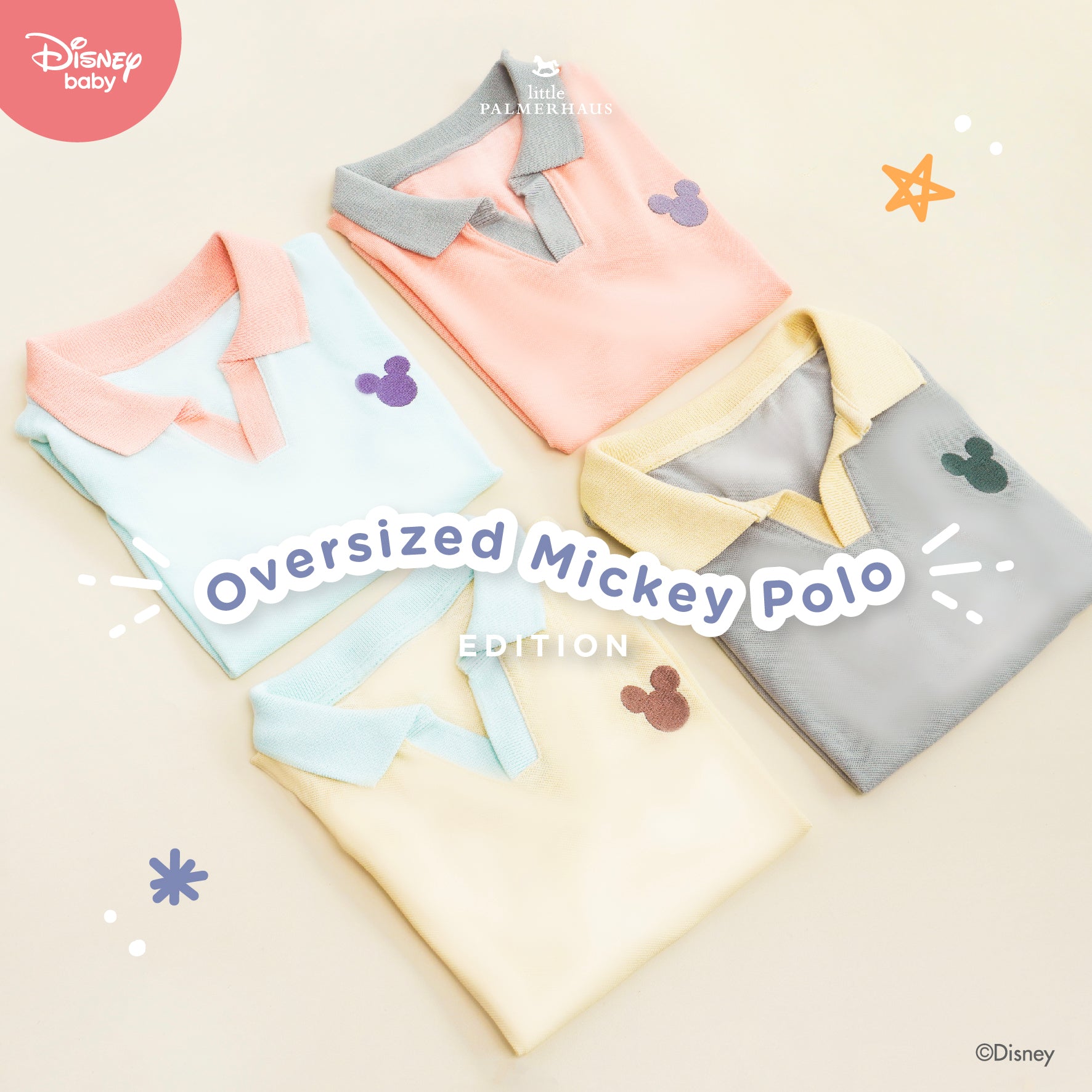 Disney Jolly Mickey Oversized Polo