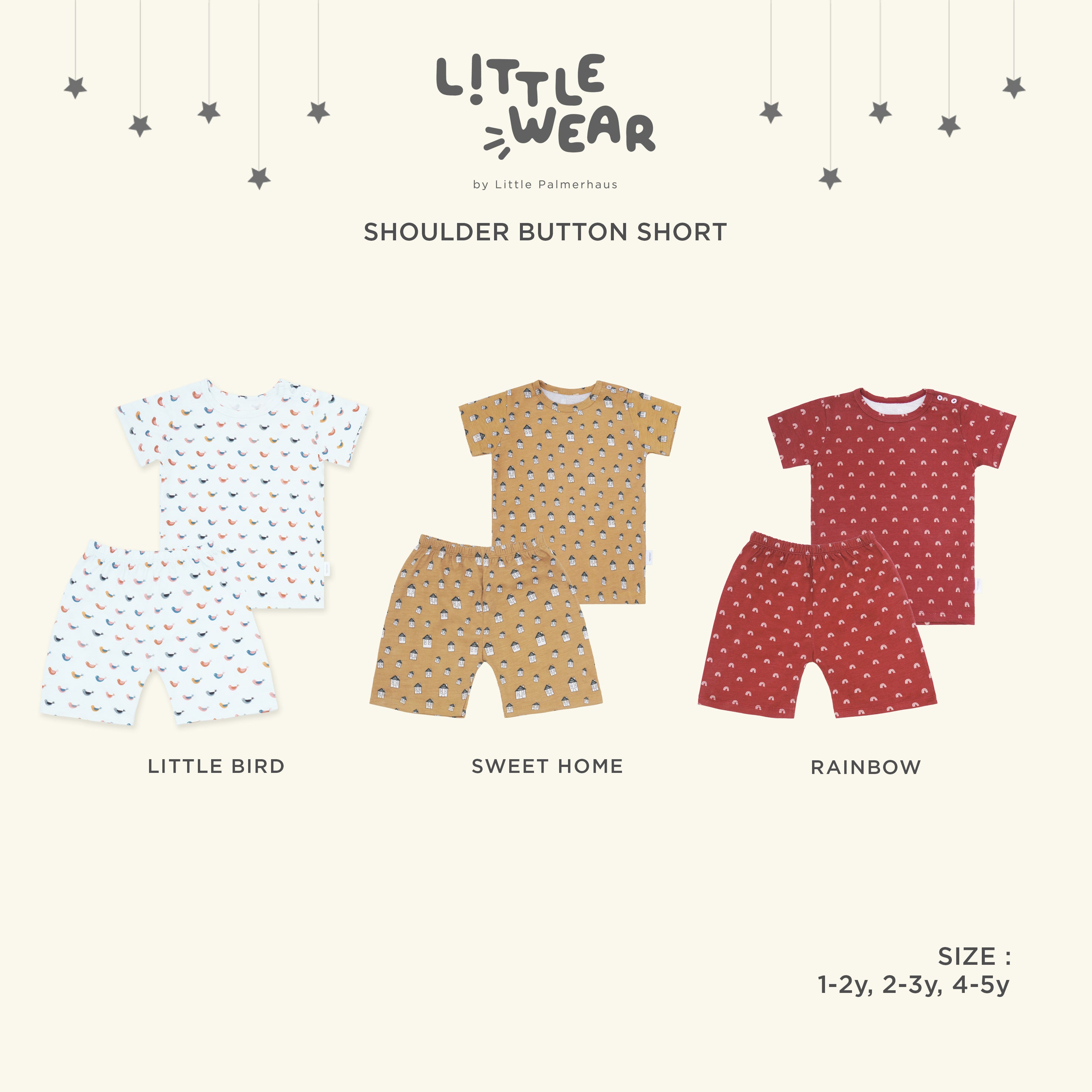 Little Wear Shoulder Button Short Sleeve 12.0
