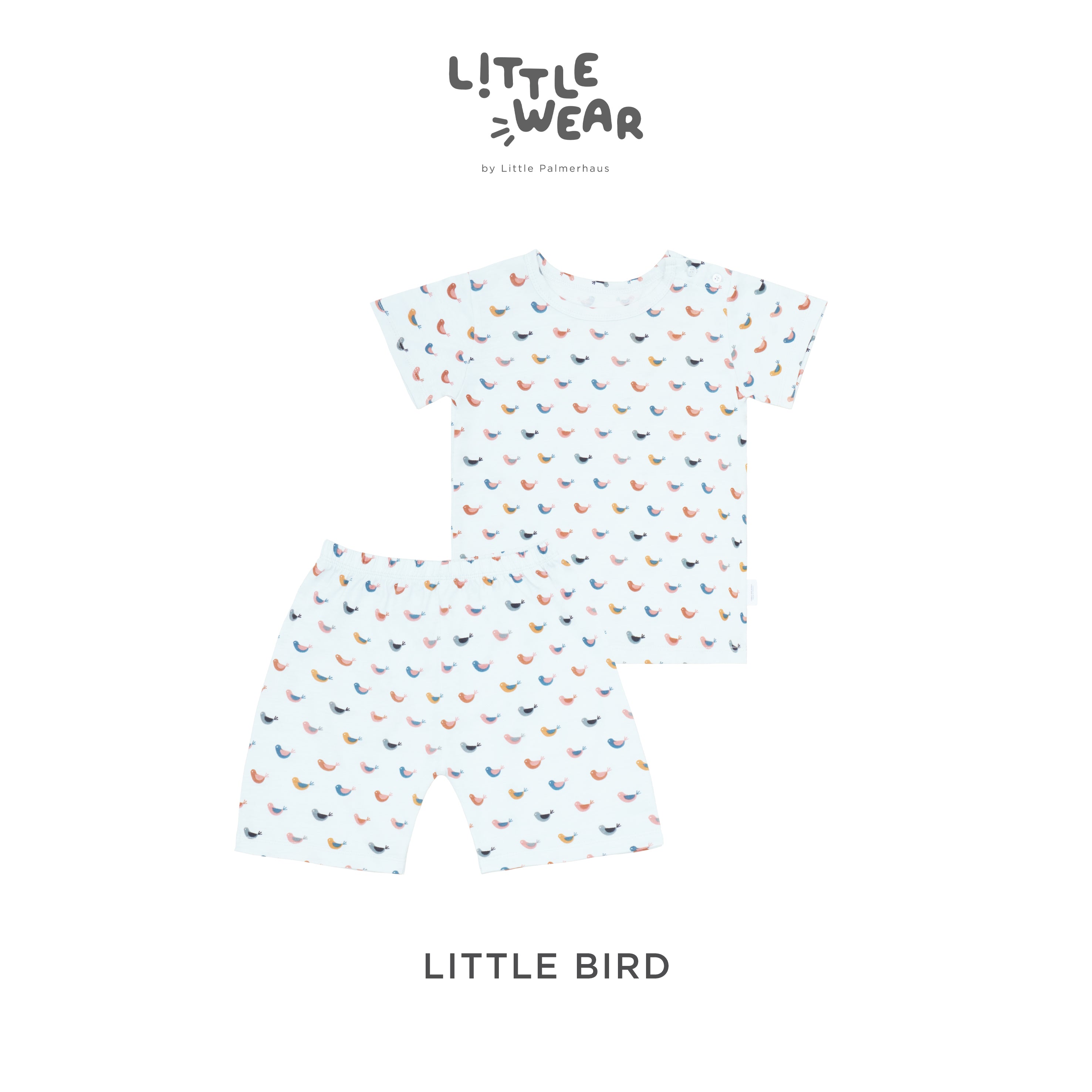 Little Wear Shoulder Button Short Sleeve 12.0