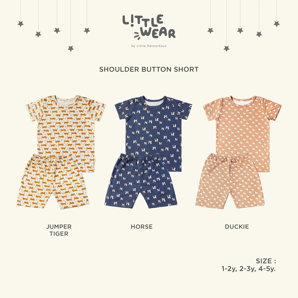 Little Wear Shoulder Button Short Sleeve 13.0