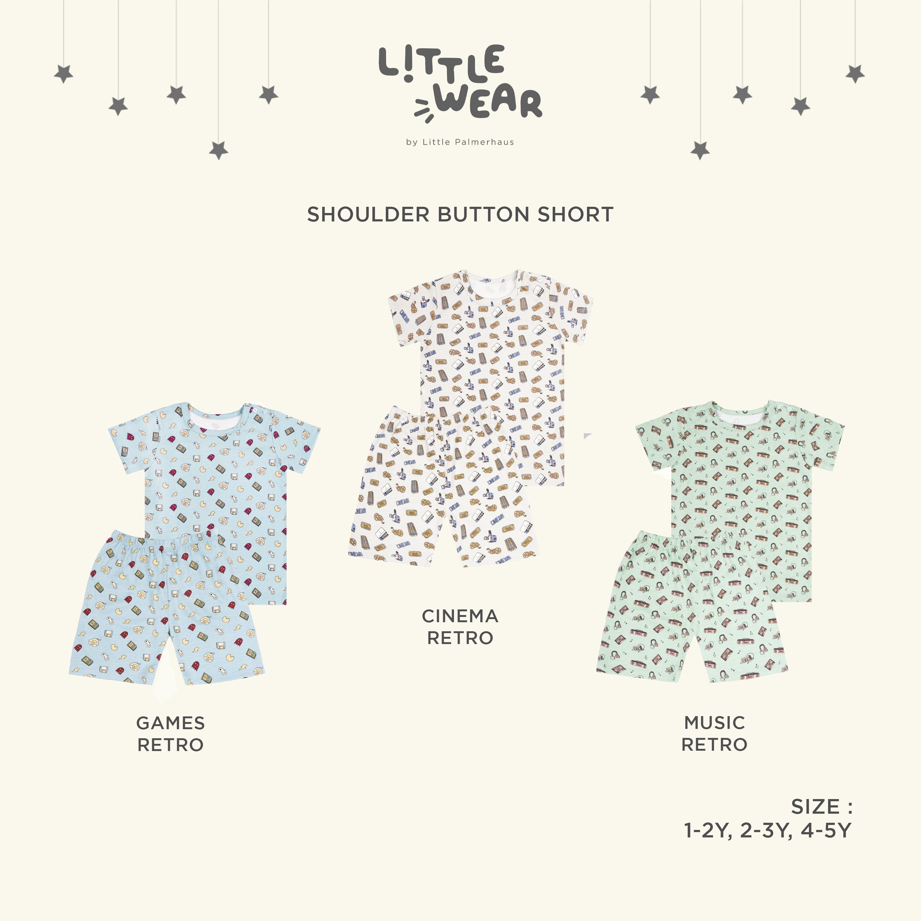 Little Wear Shoulder Button Short Sleeve 14.0