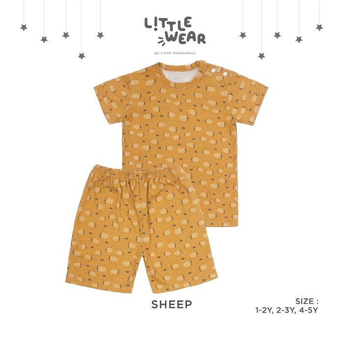 Little Wear Shoulder Button Short Set 15.0