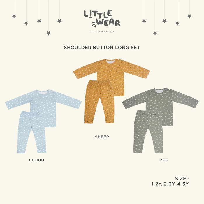 Little Wear Shoulder Button Long Set 15.0