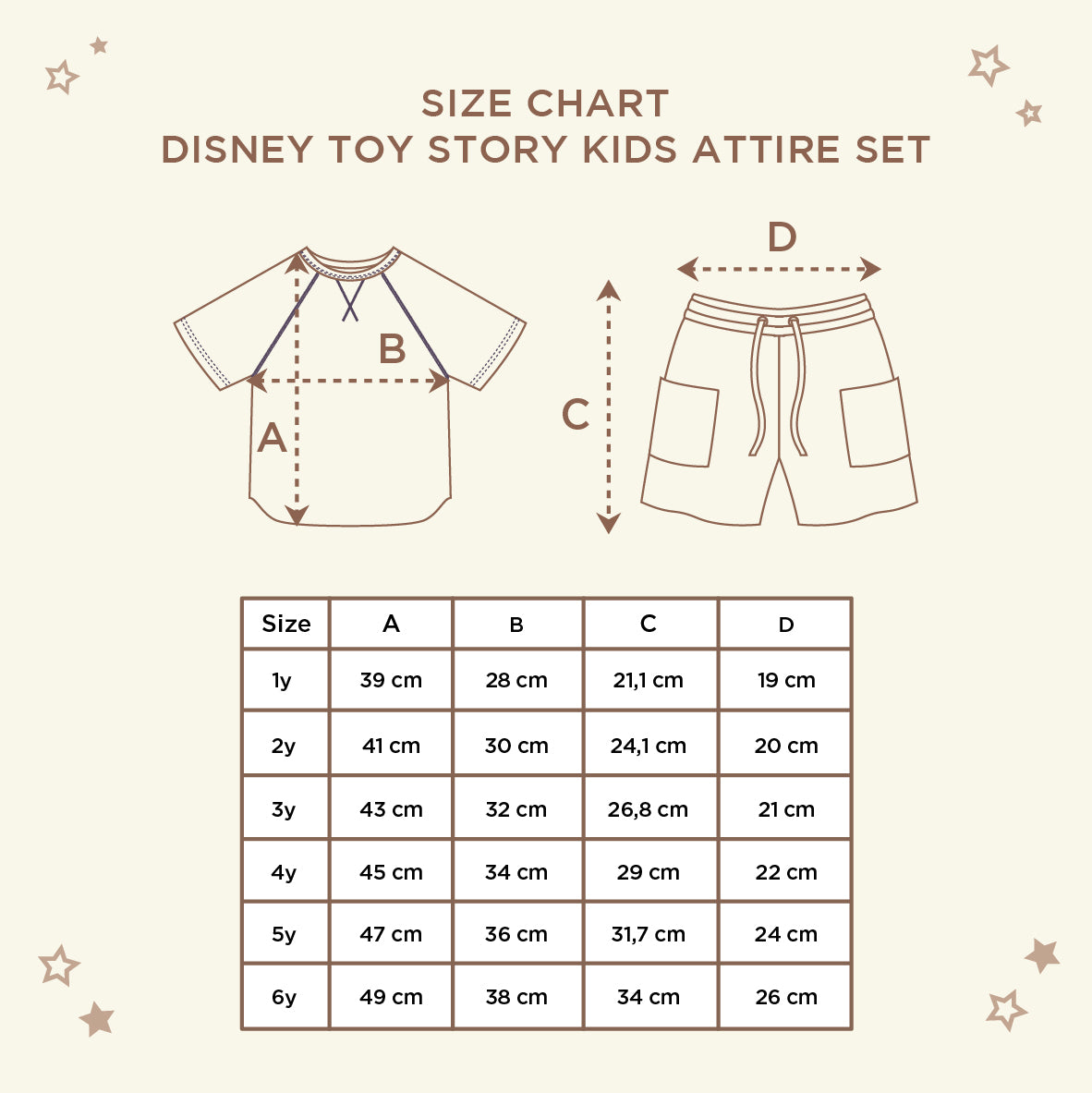 Disney Toy Story Kids Attire Set