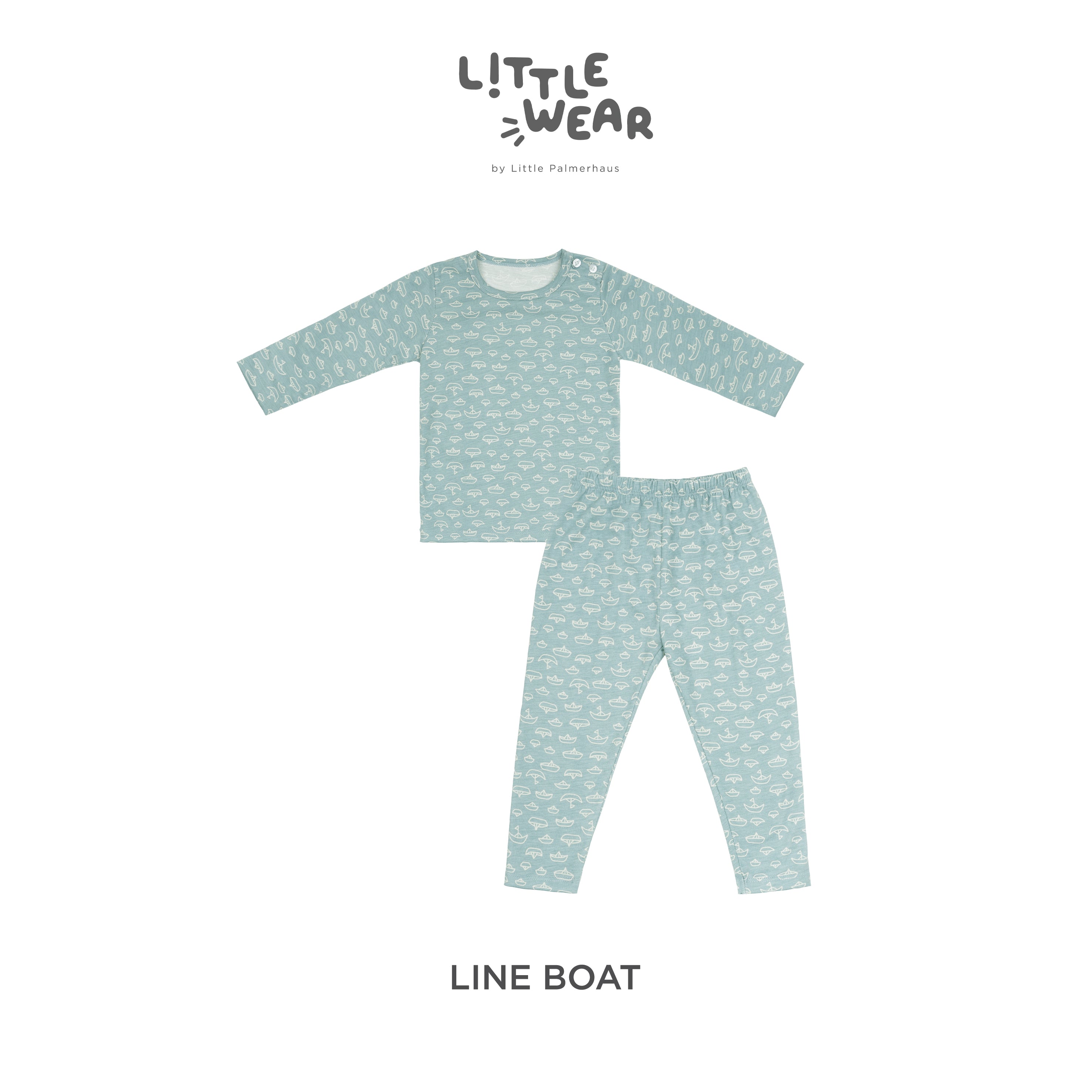 Little Wear Shoulder Button Long Set 16.0