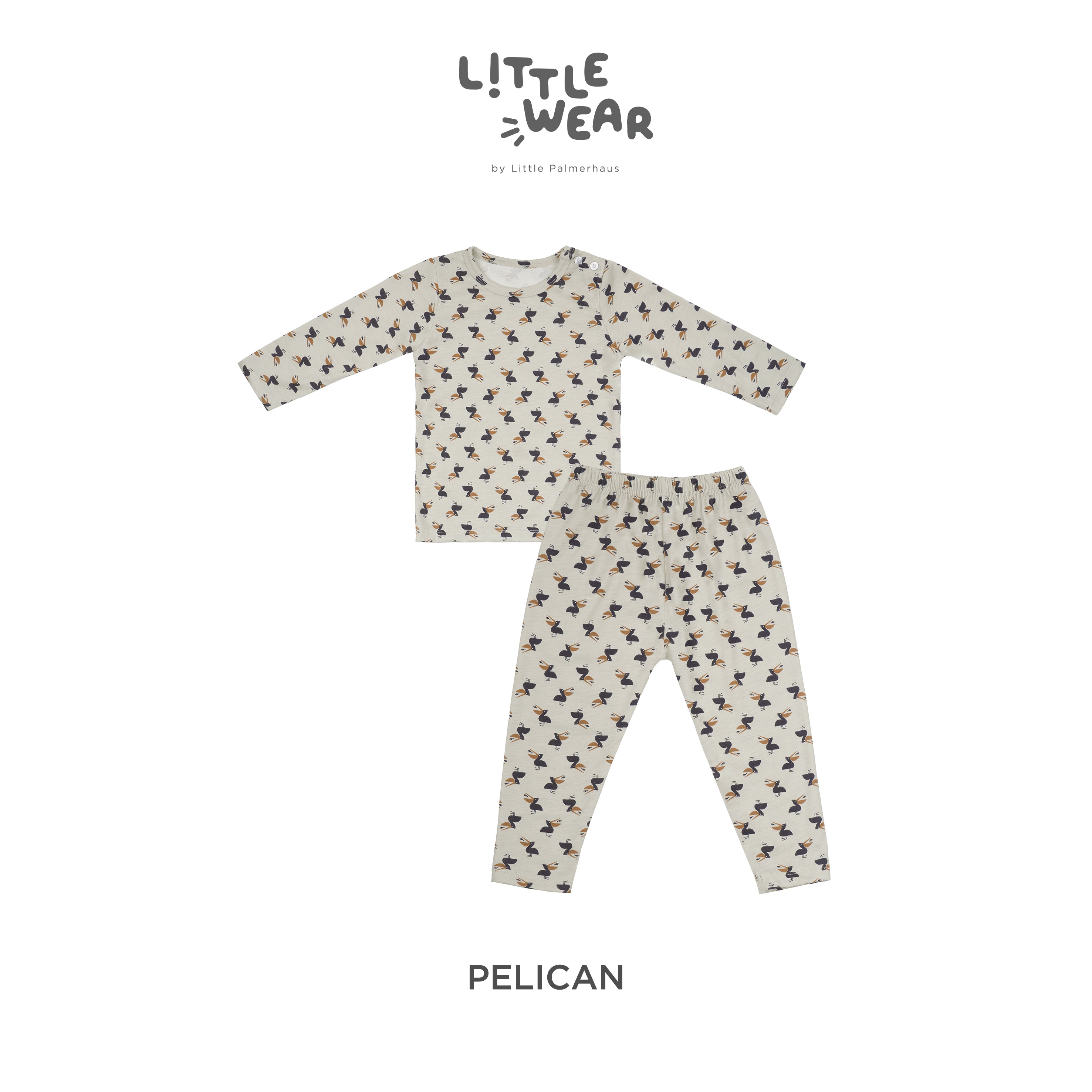 Little Wear Shoulder Button Long Set 16.0