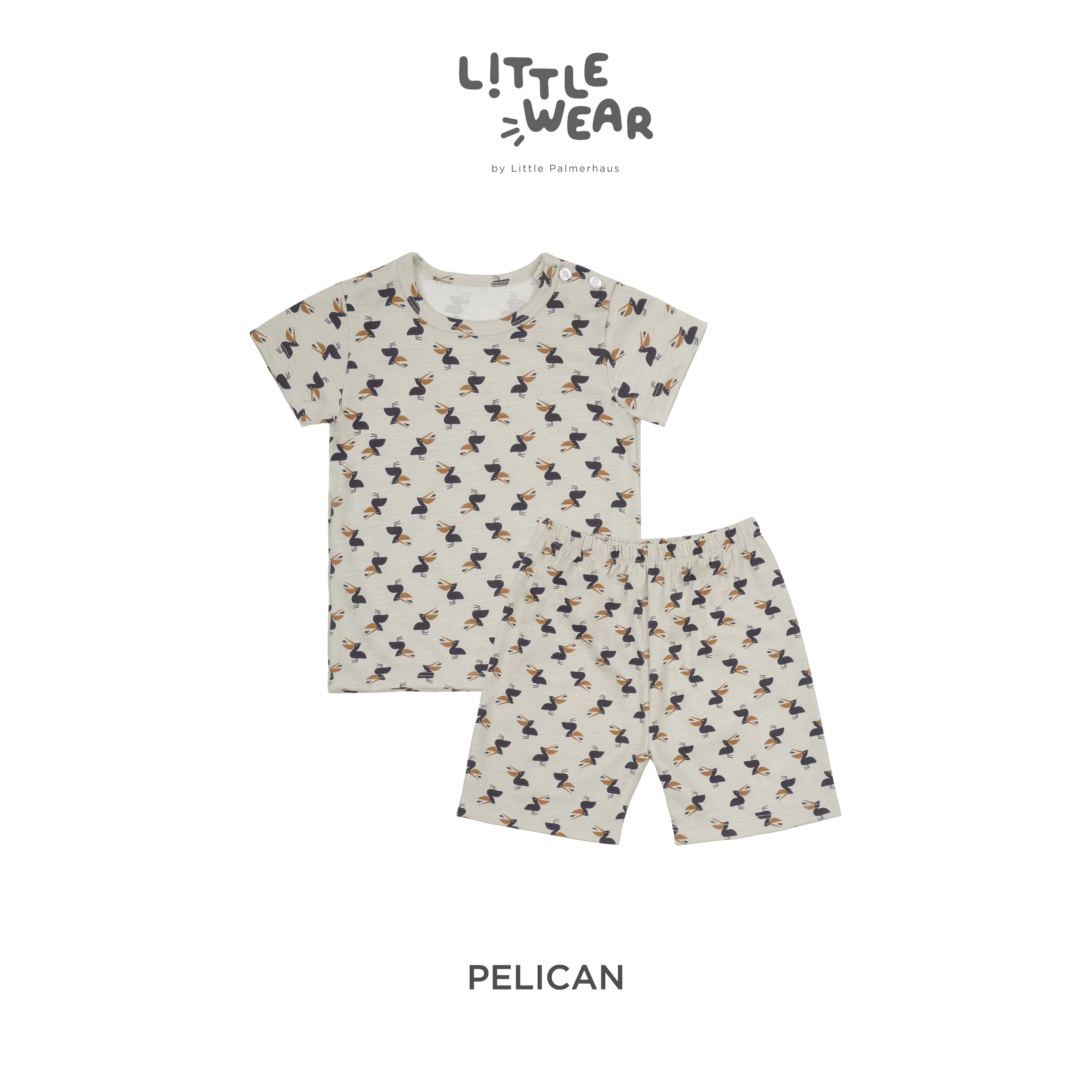 Little Wear Shoulder Button Short Set 16.0