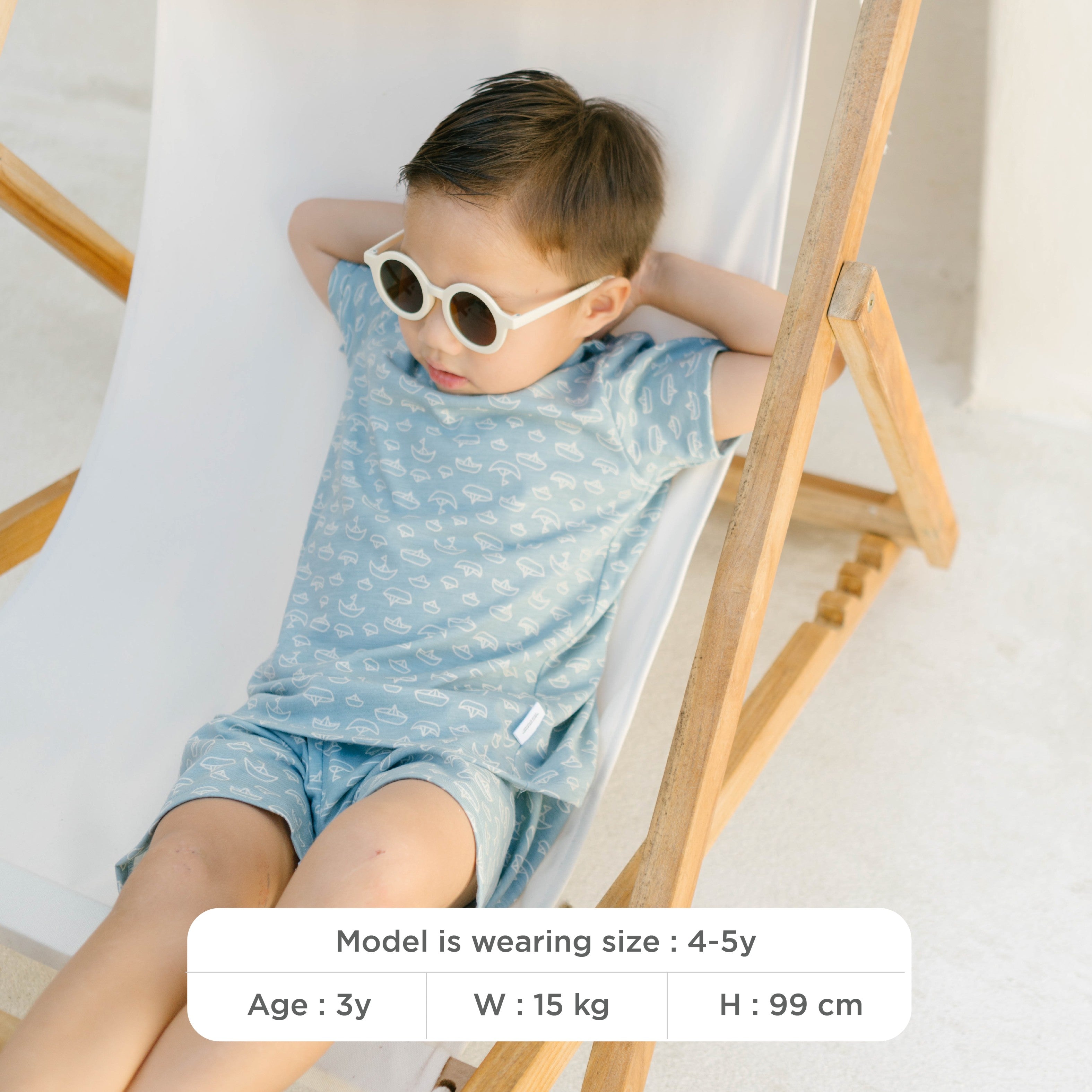 Little Wear Shoulder Button Short Set 16.0