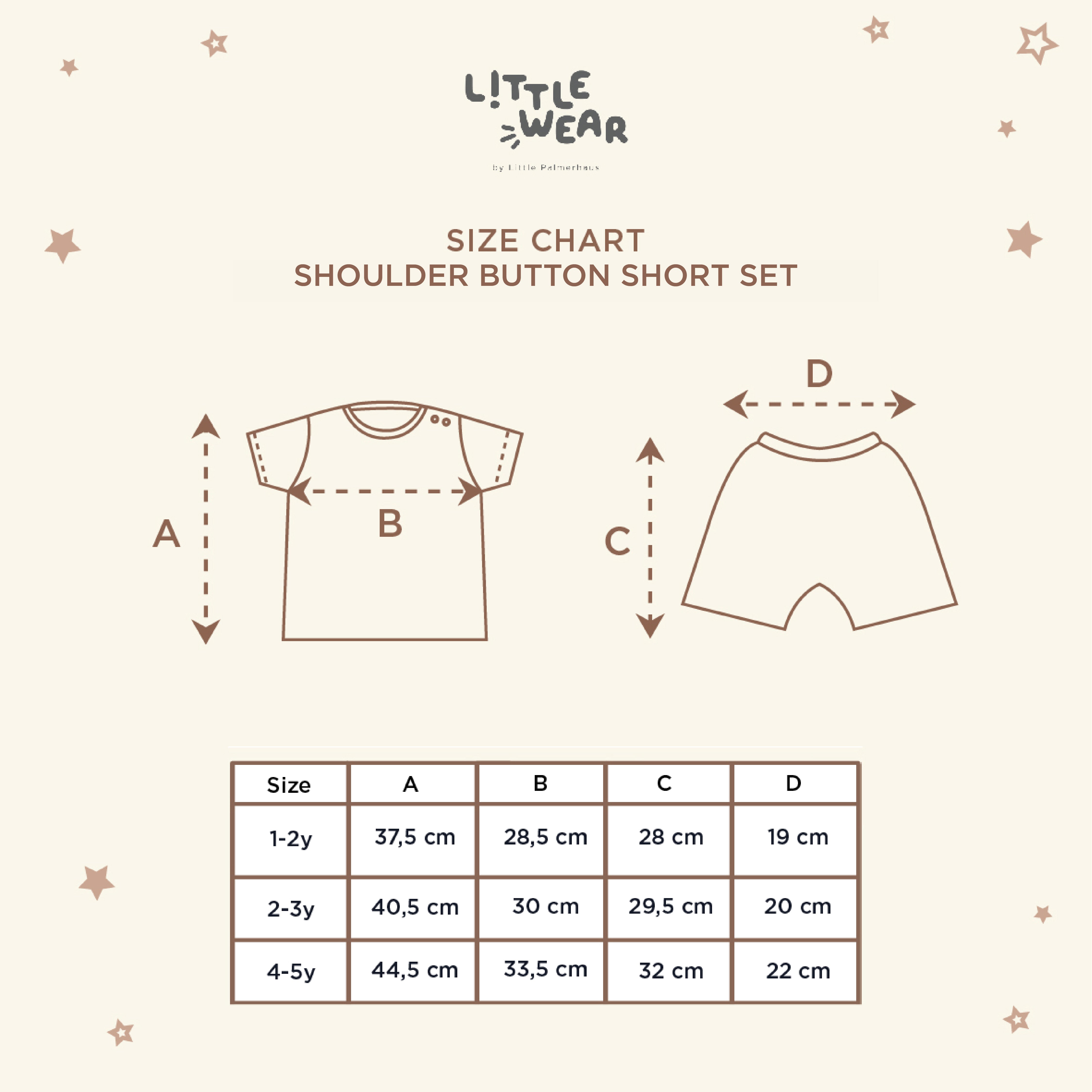 Little Wear Shoulder Button Short Set 16.0