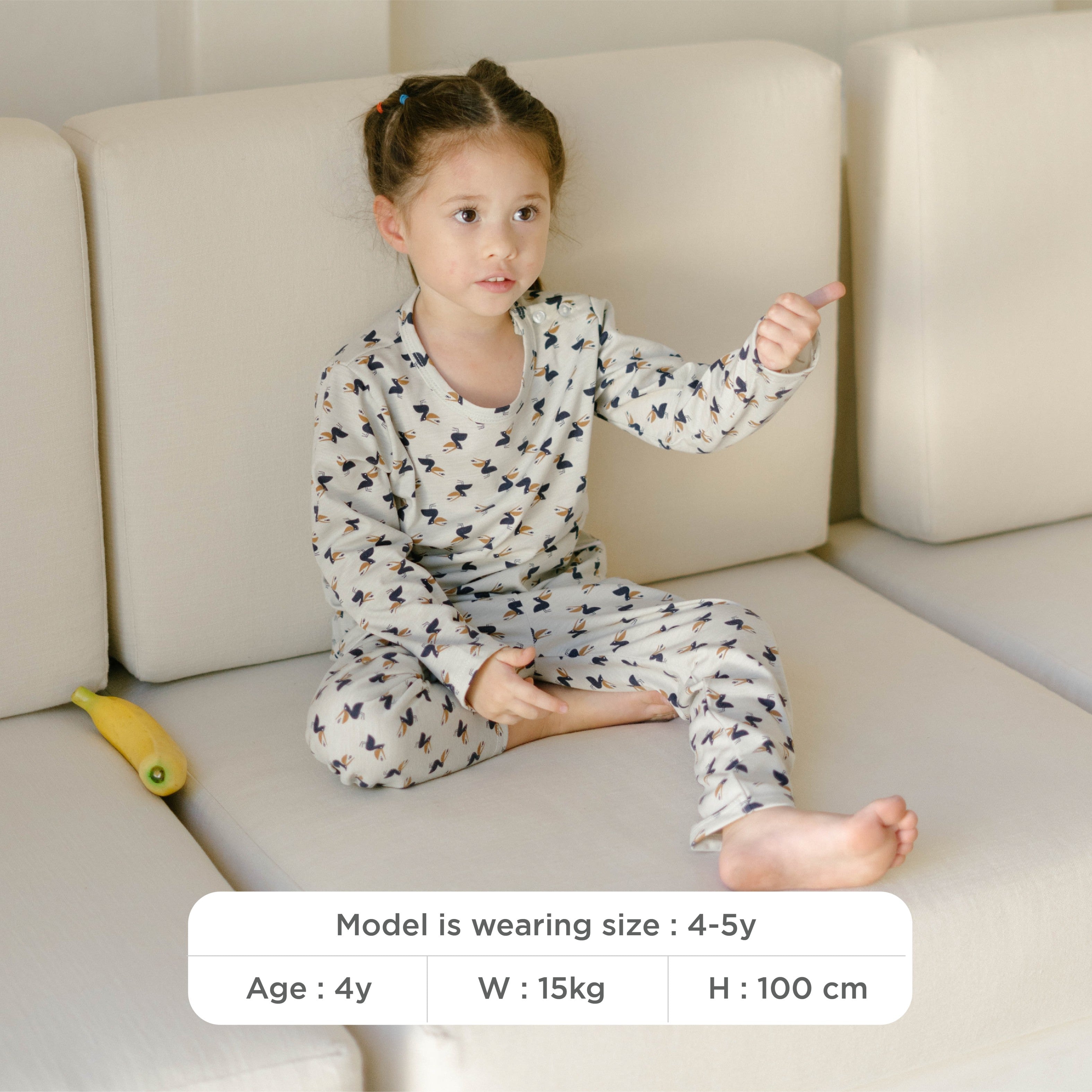 Little Wear Shoulder Button Long Set 16.0