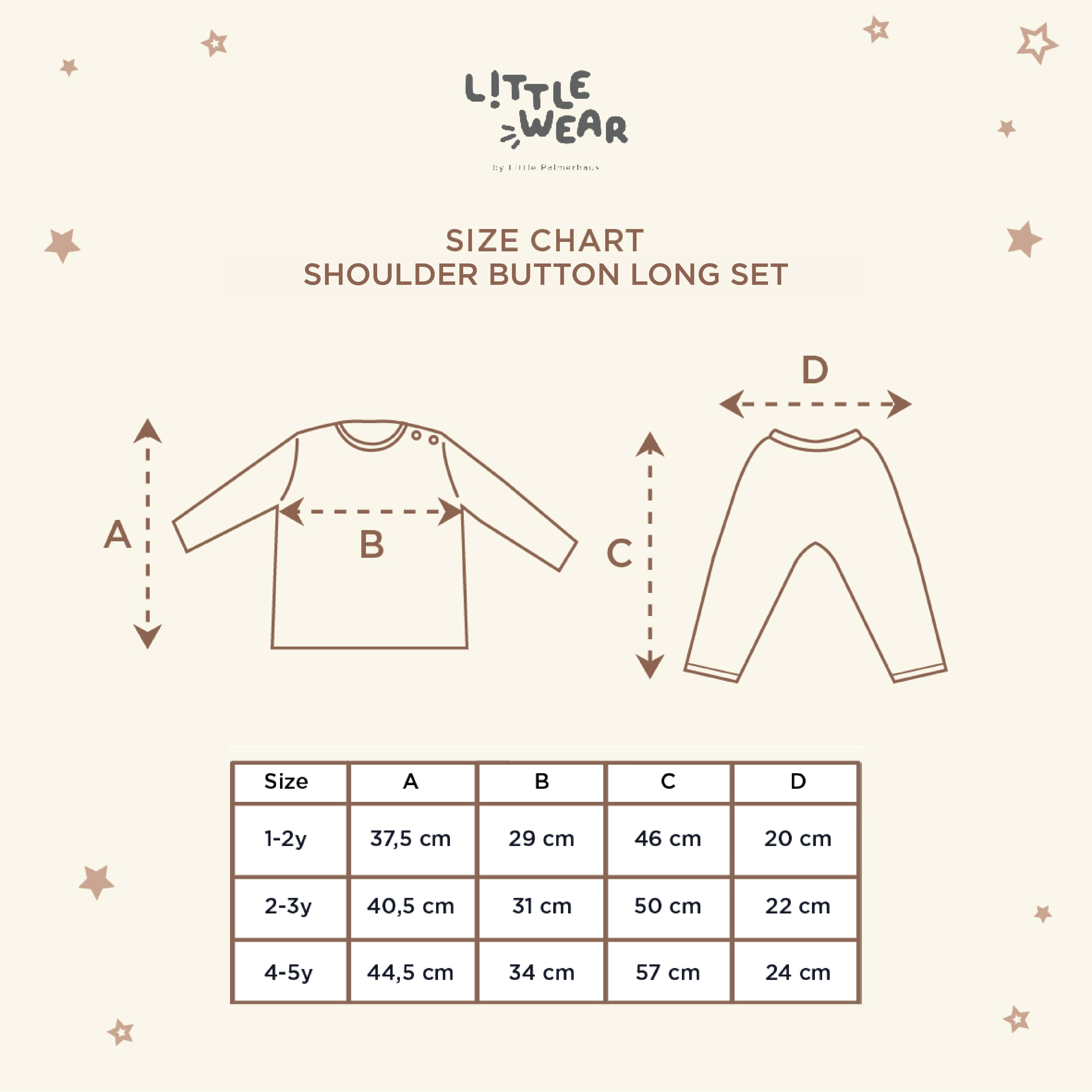 Little Wear Shoulder Button Long Set 16.0