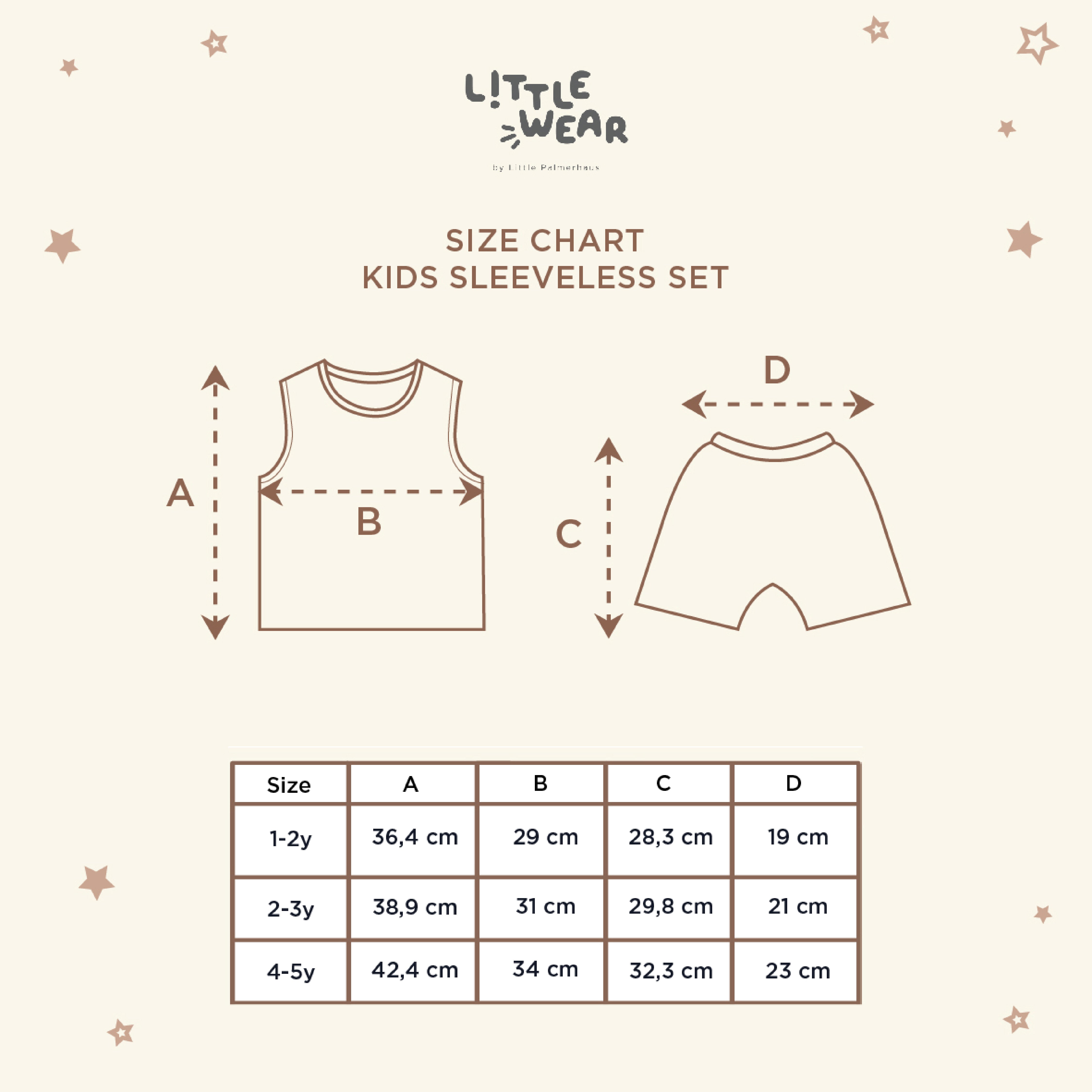 Little Wear Kids Sleeveless Set 16.0