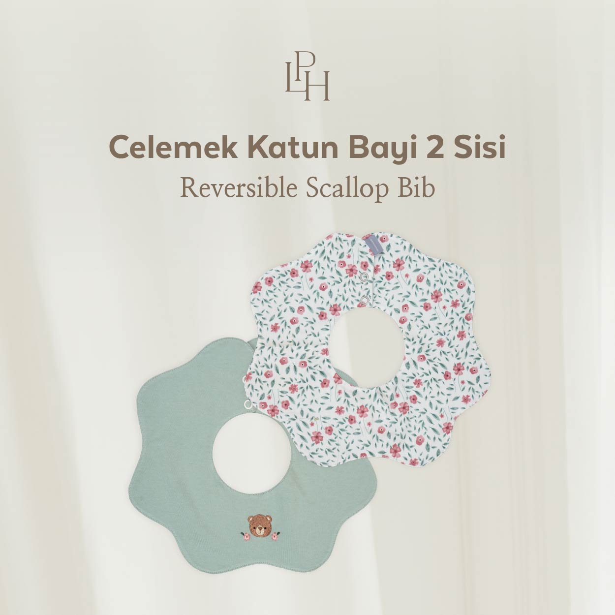 Reversible Scallop Bib 2.0