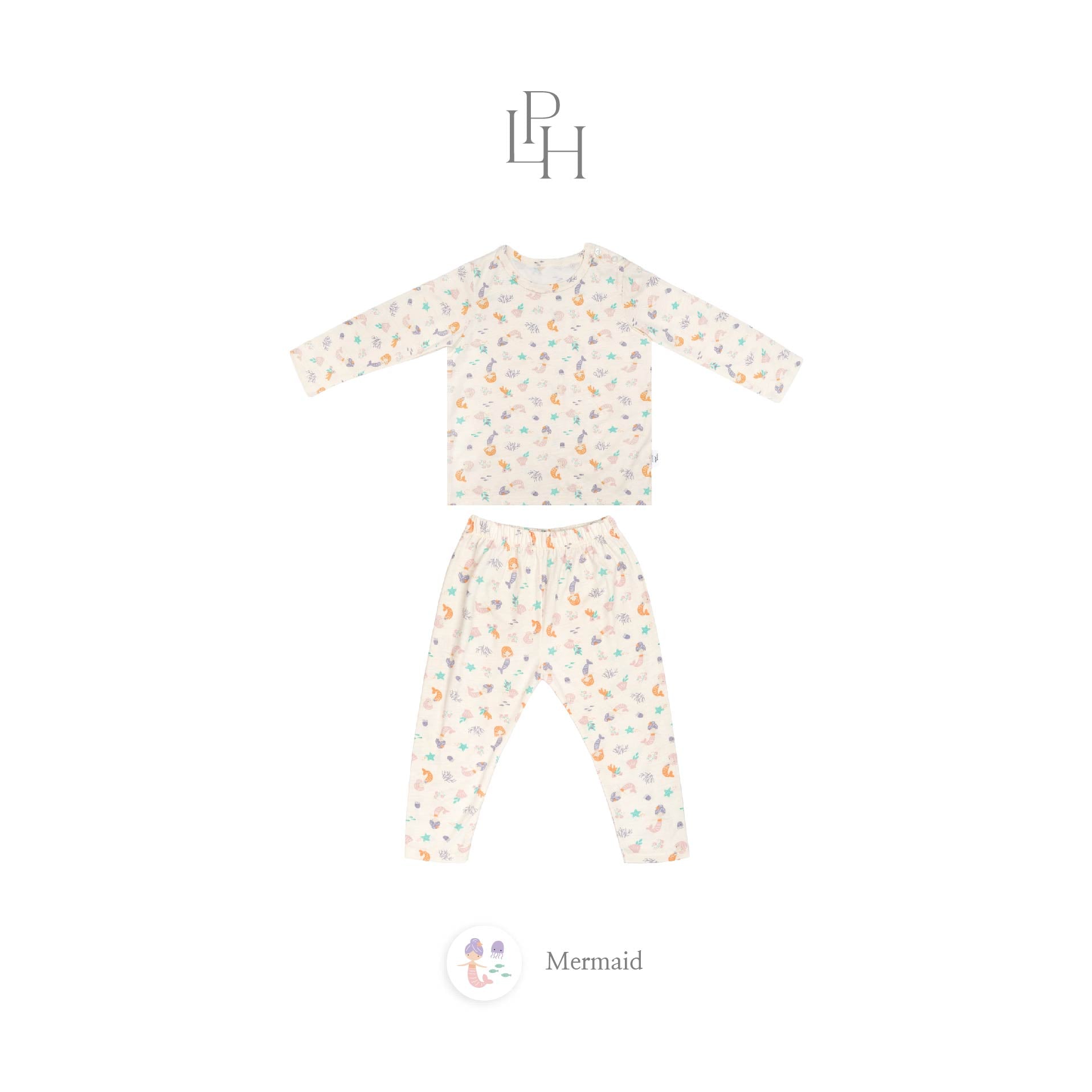Little Wear Shoulder Button Long Set 39.0