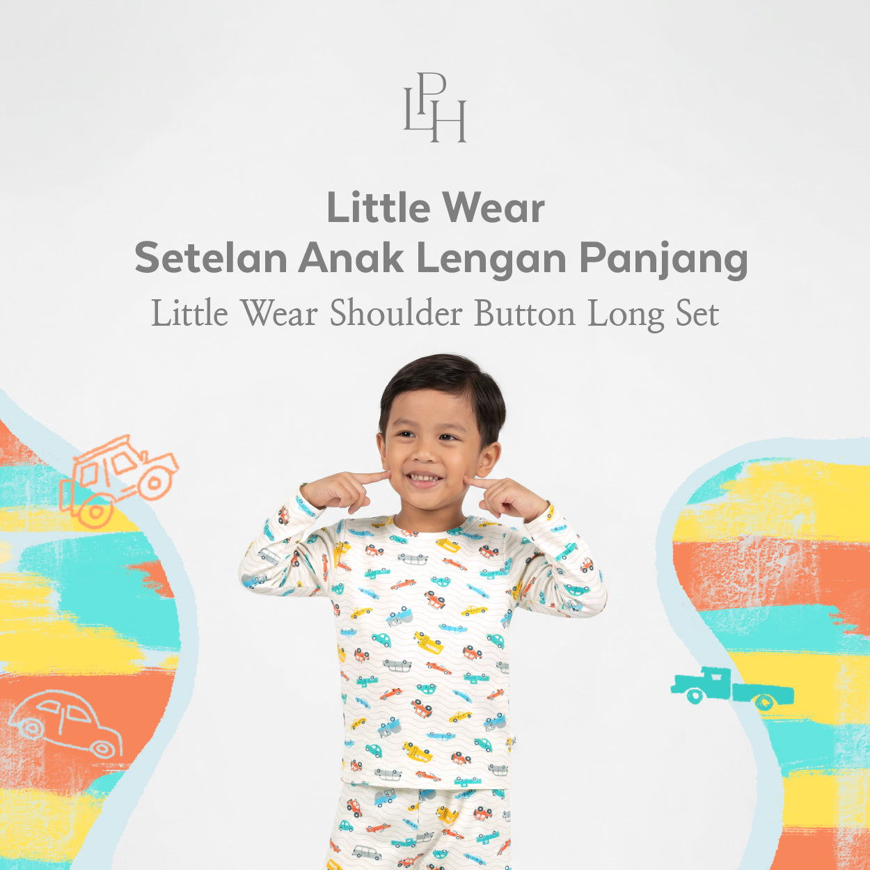 Little Wear Shoulder Button Long Set 41.0