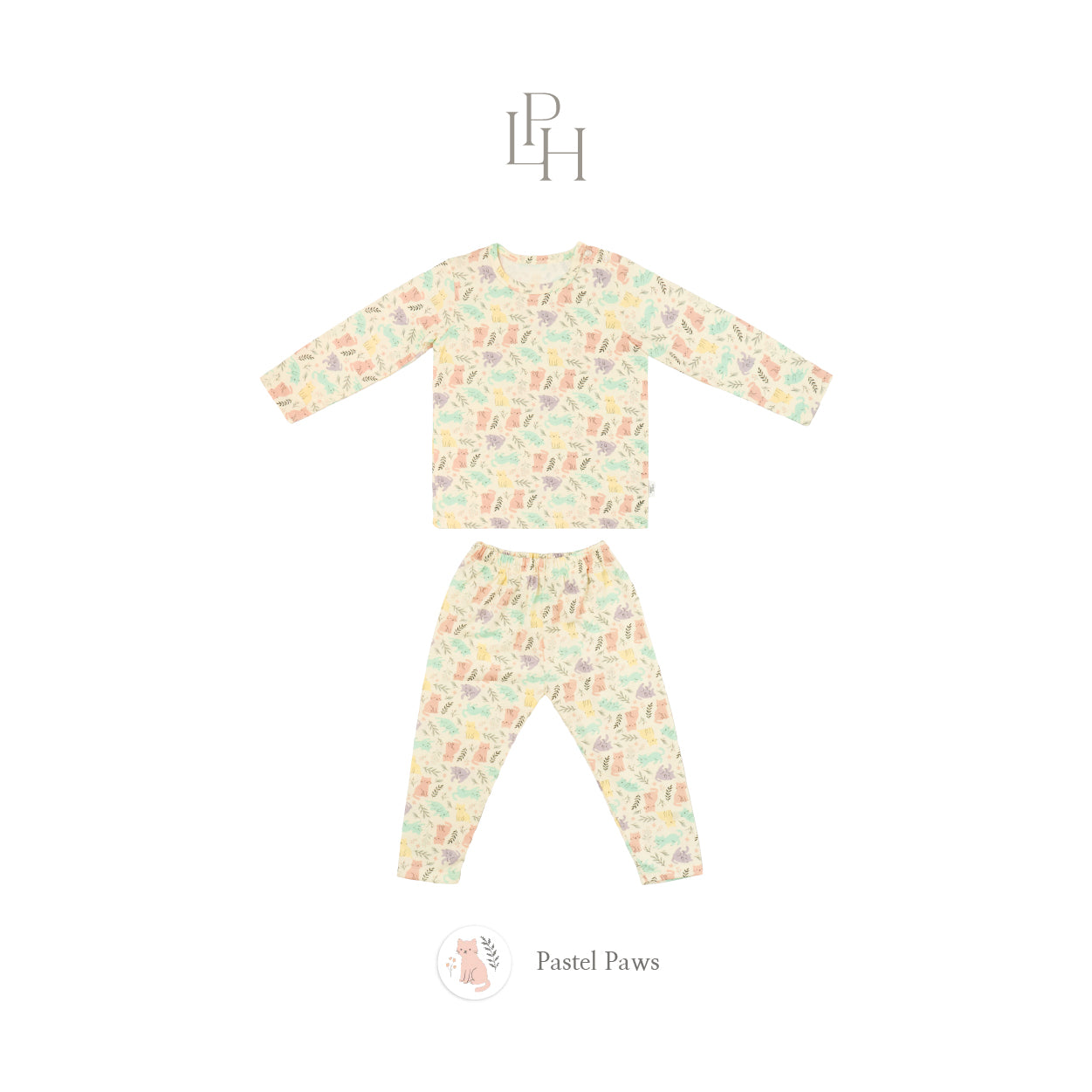 Little Wear Shoulder Button Long Set 40.0