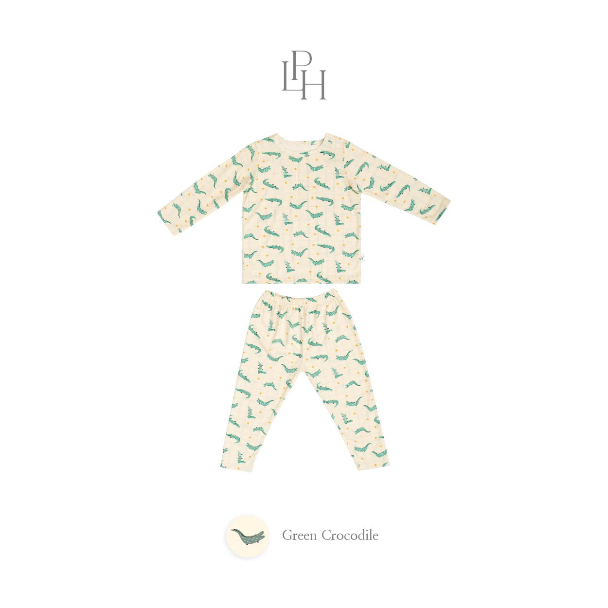 Little Wear 36.0 Shoulder Button Long Set