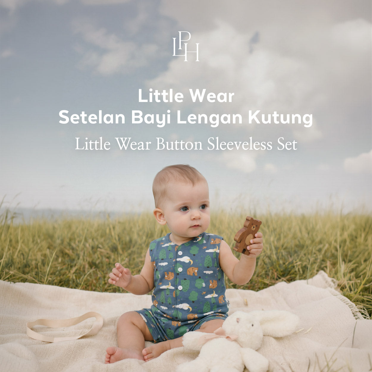 Little Wear Button Sleeveless Set 42.0