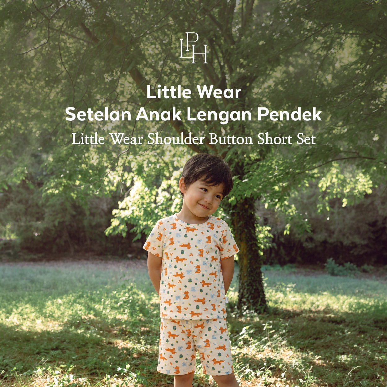 Little Wear Shoulder Button Short Set 43.0