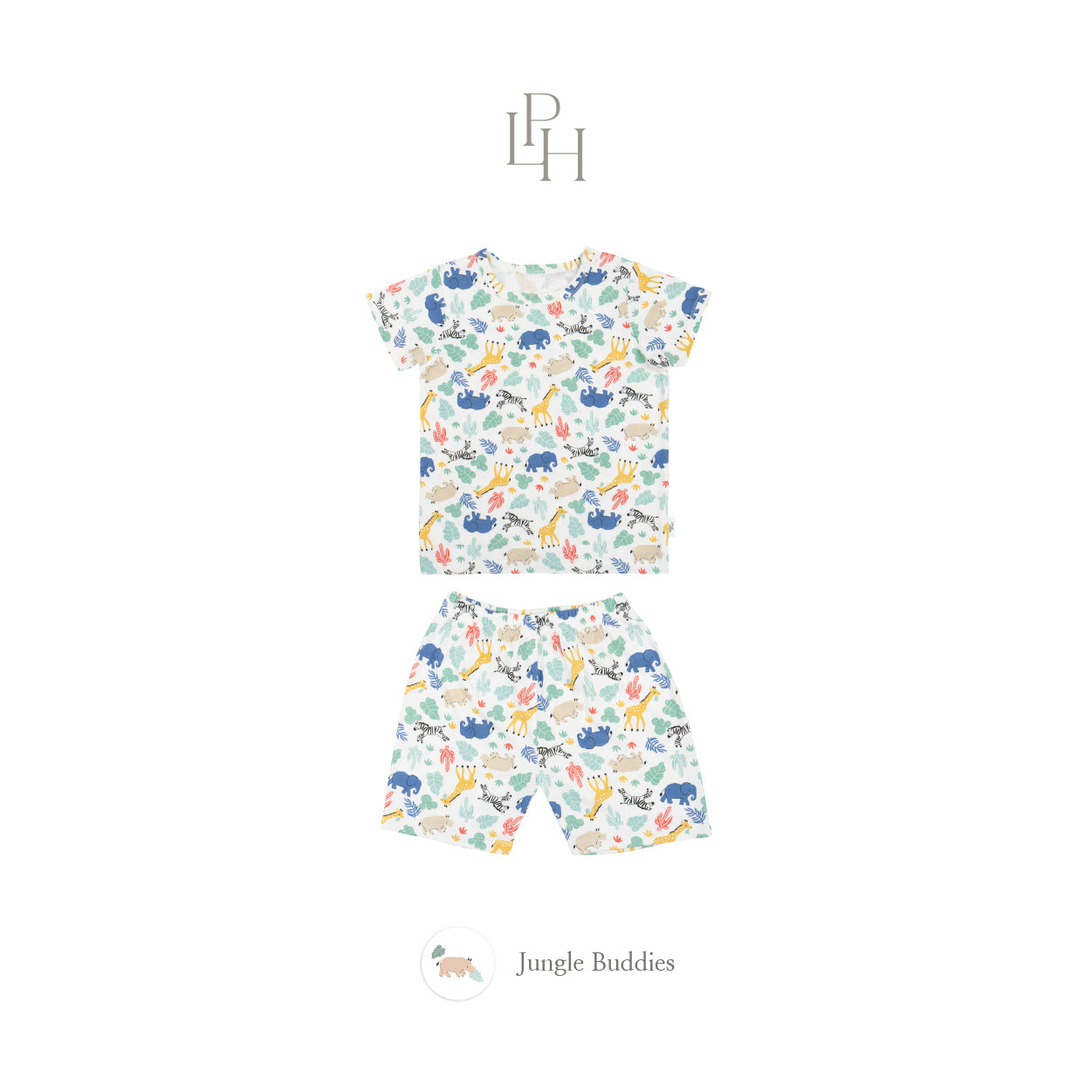 Little Wear Shoulder Button Short Set 38.0