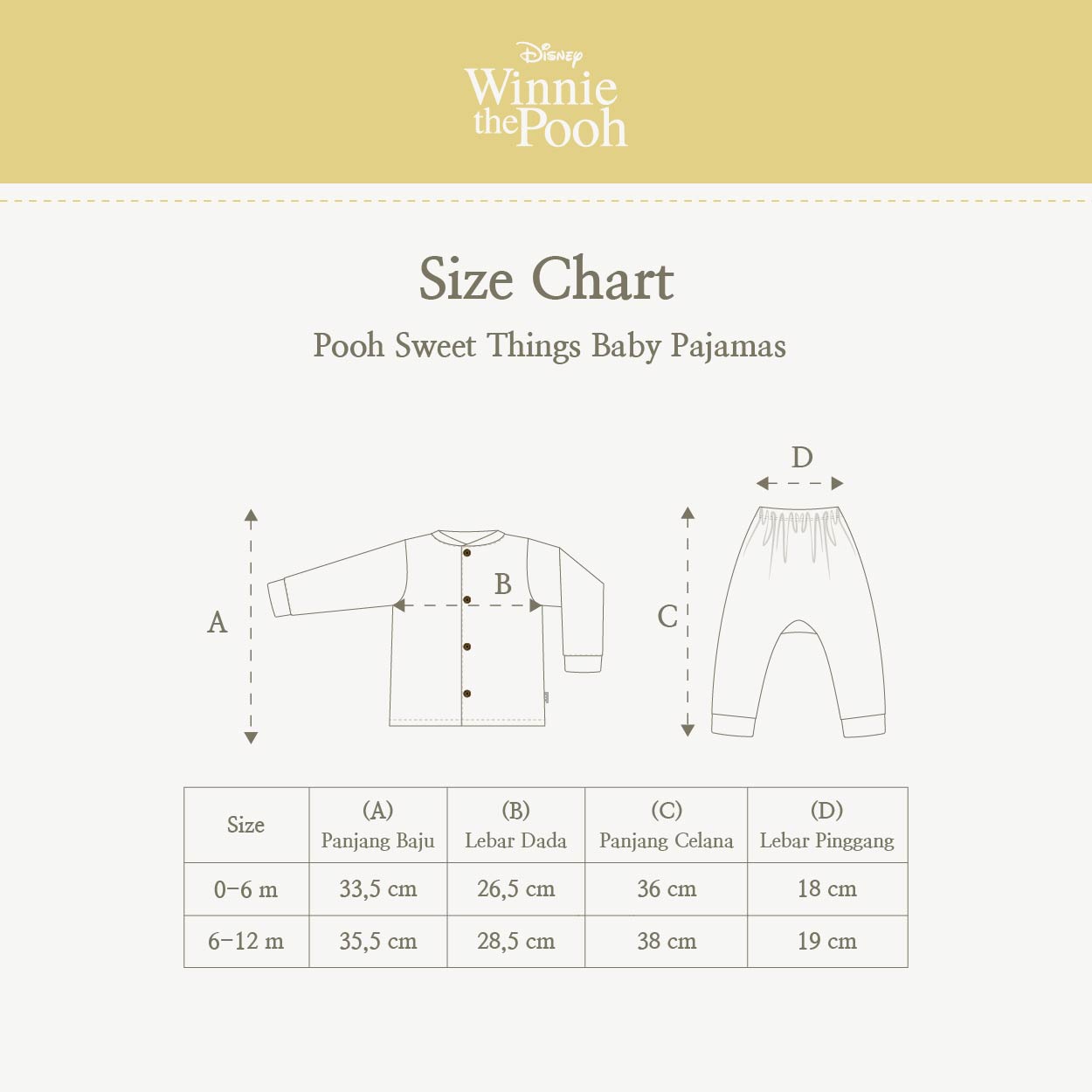 Disney Pooh Sweet Things Baby Pajamas