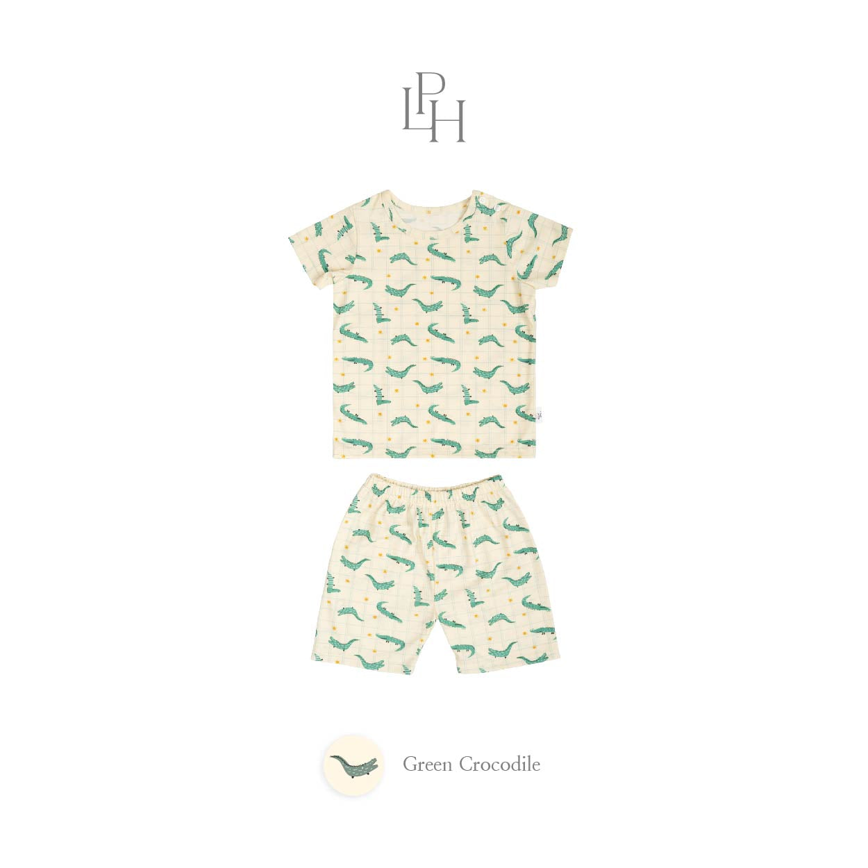 Little Wear Shoulder Button Short Set 36.0