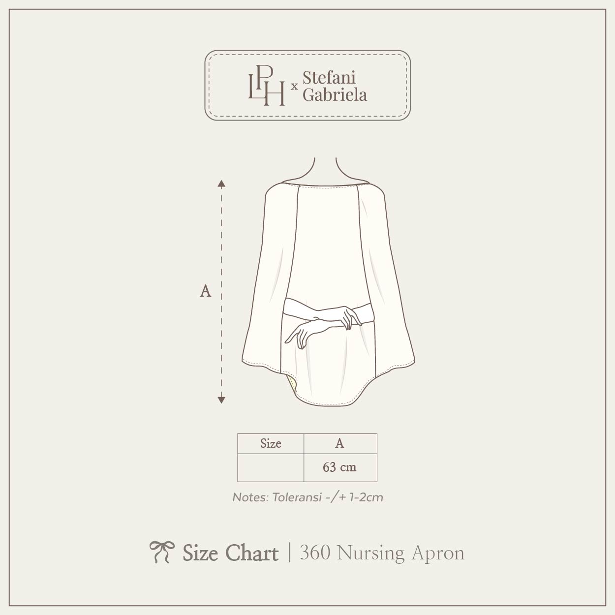 LPH x STEFANI GABRIELA 360 Nursing Apron