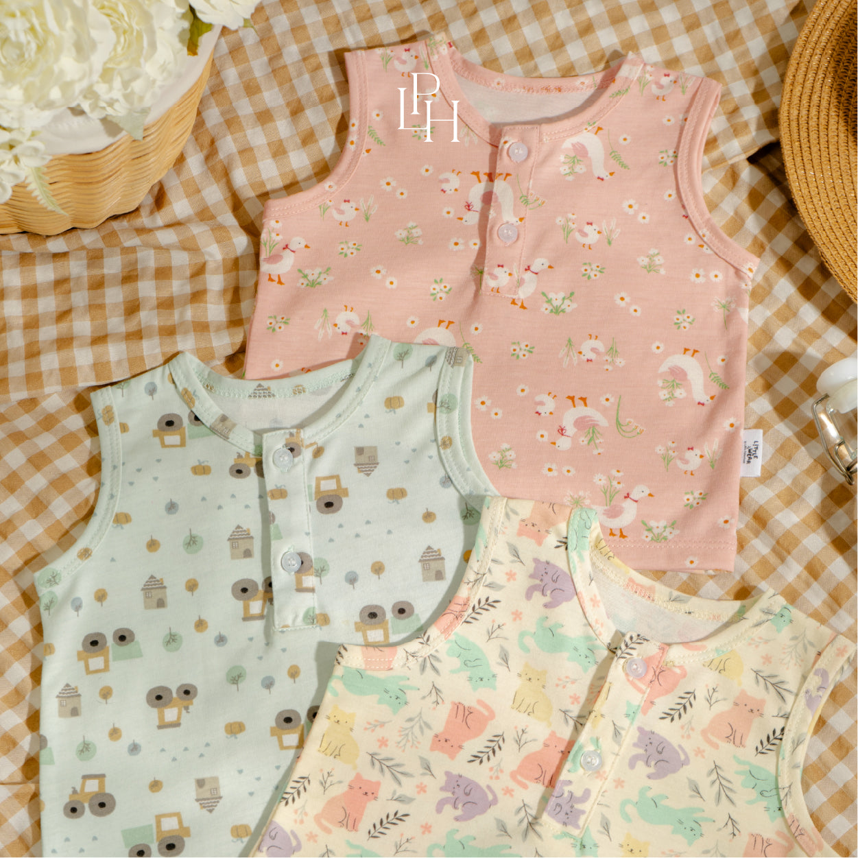 Little Wear Henley Sleeveless Set 40.0