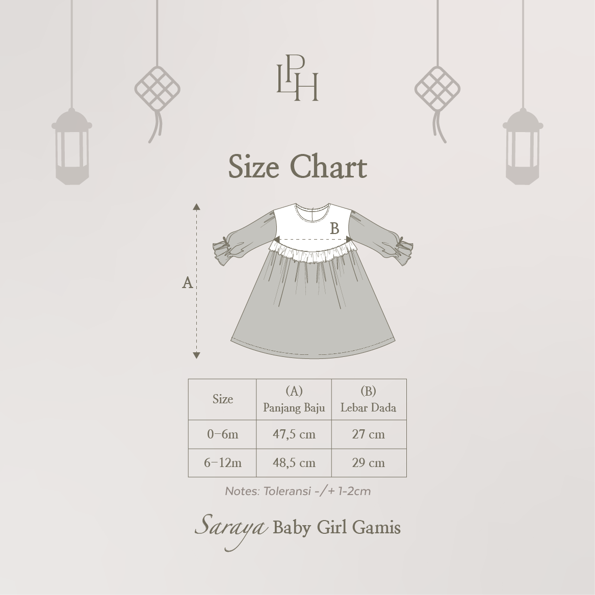 Saraya Baby Girl Gamis