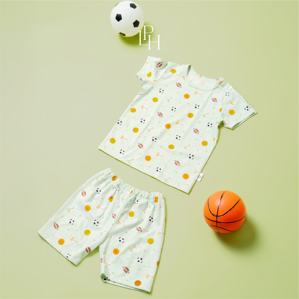 Little Wear Shoulder Button short set 35.0